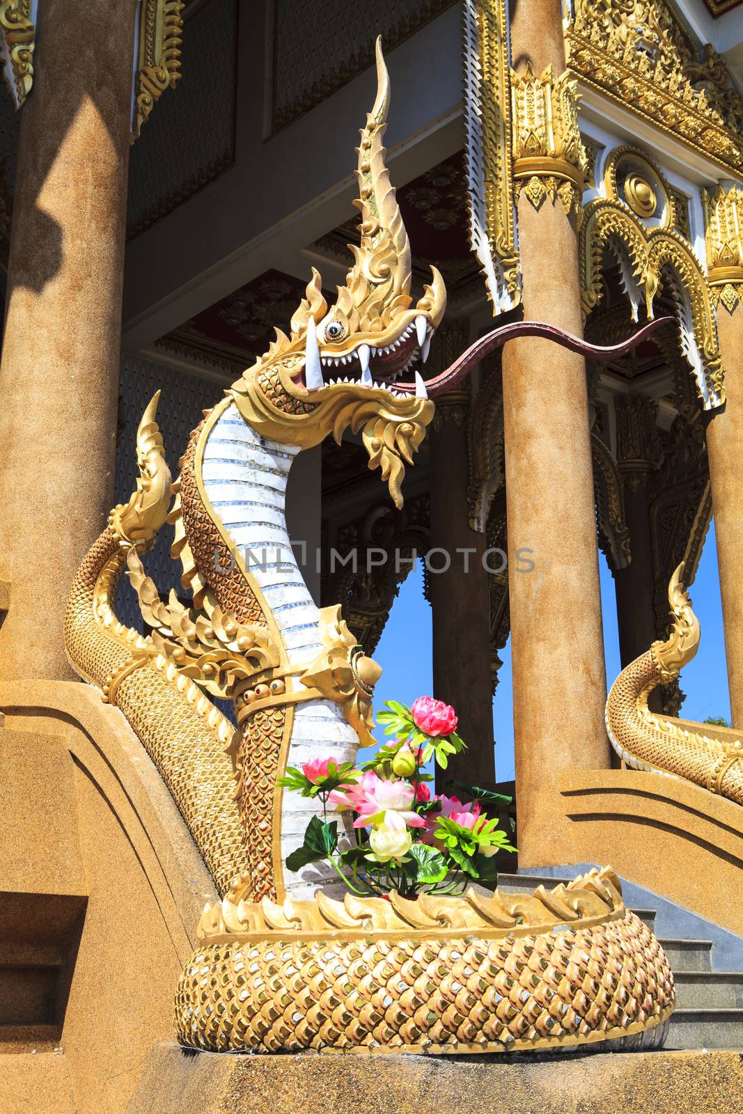 Naga Buddha Guardian The temple will be found