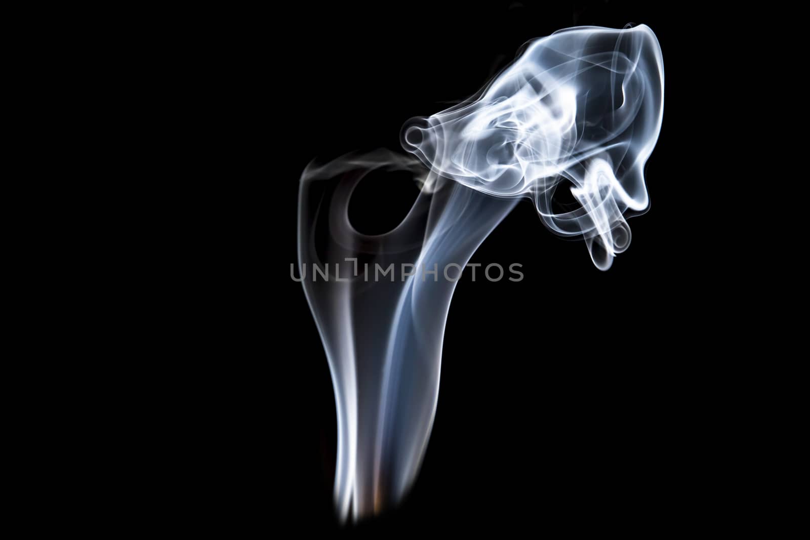 smoke with lights on black background by Chattranusorn09