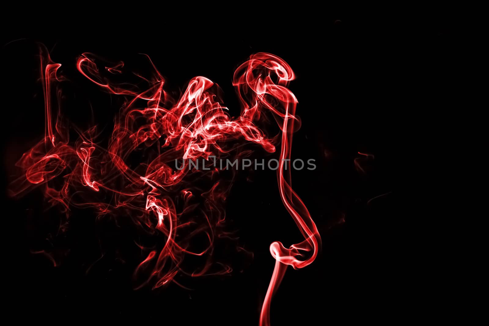 red smoke with light on back background