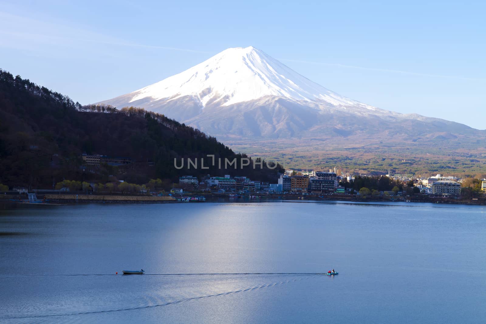 Lake Kawaguchiko is the most easily accessible of the Fuji Five Lakes with train and direct bus connections to Tokyo.
