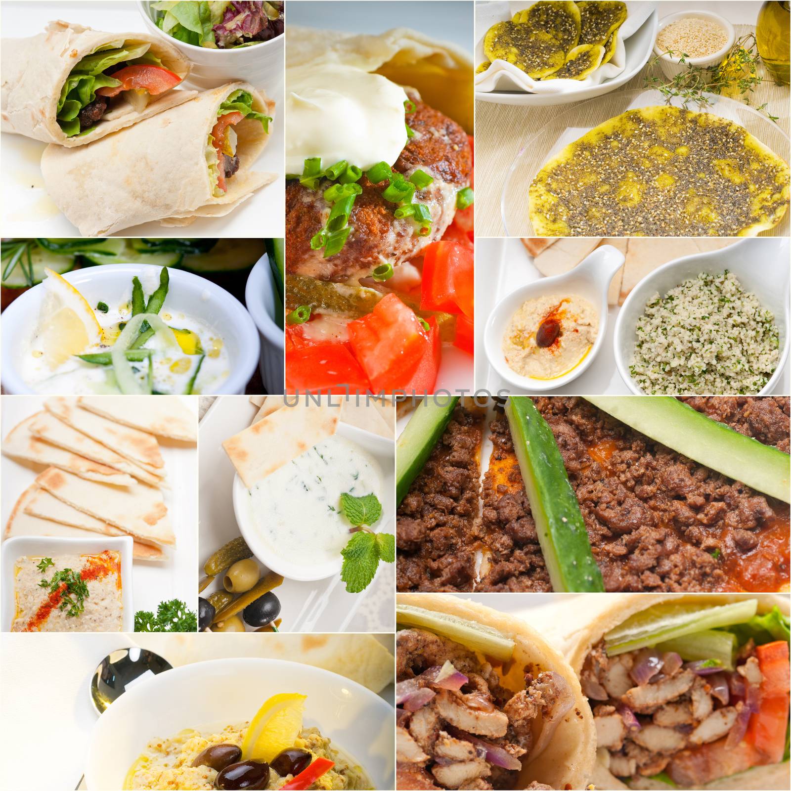 Arab middle eastern food collage  by keko64