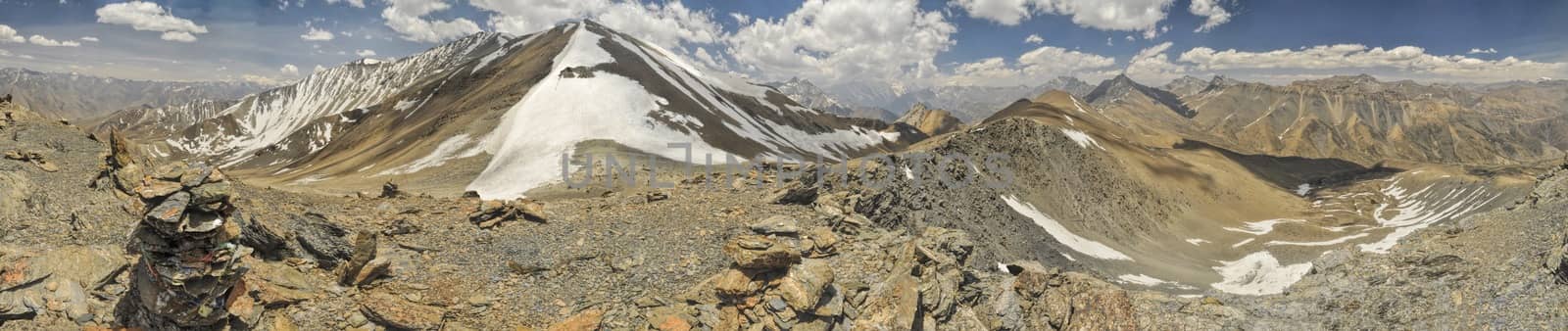 Scenic panorama in Dolpo region in Nepal