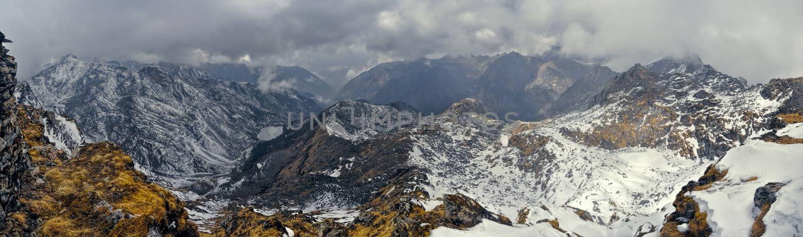 Mountains and clouds in Arunachal Pradesh, India by MichalKnitl