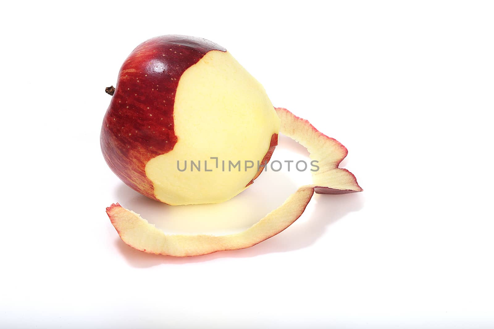 peeled apple