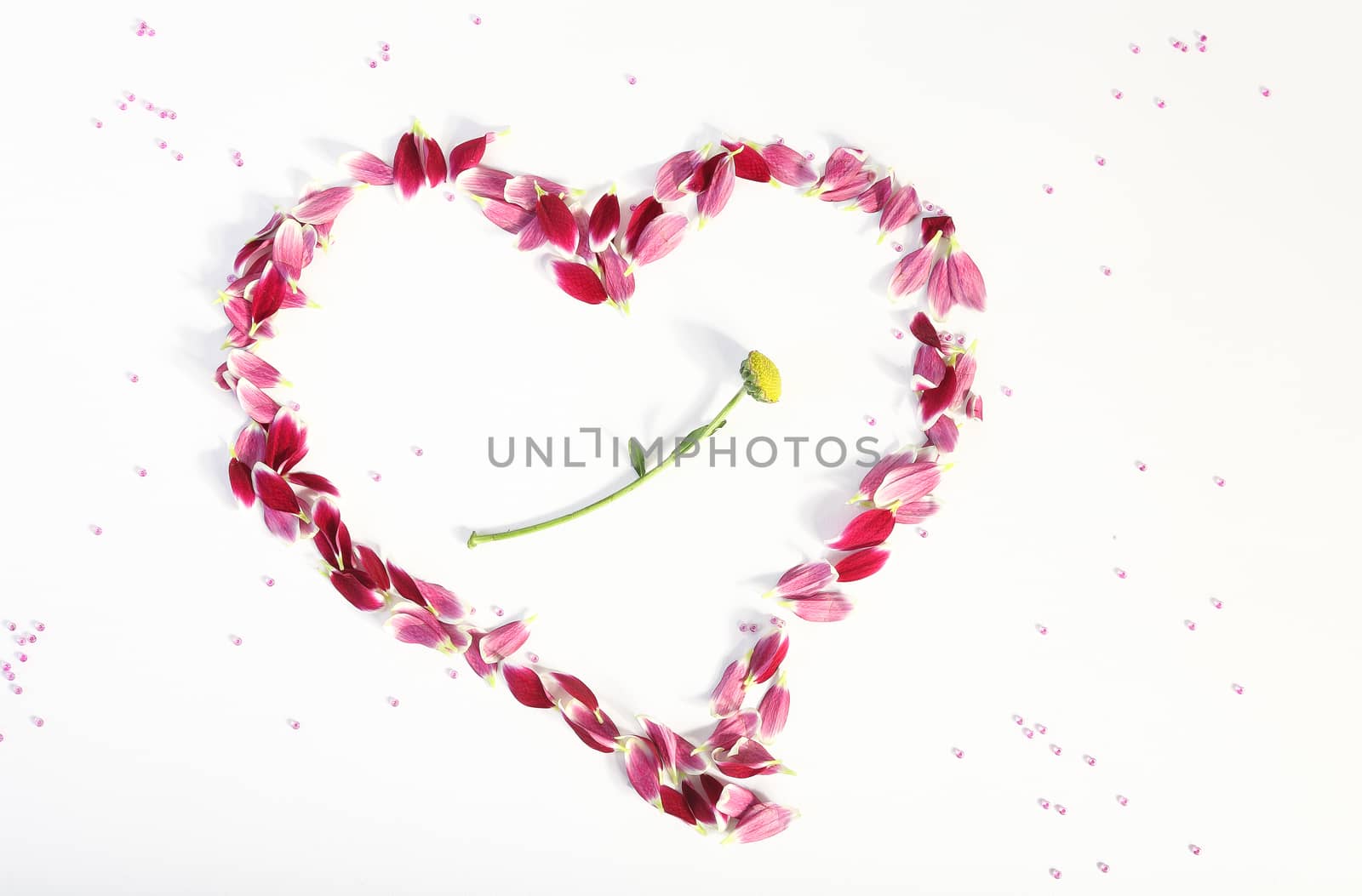 heart from petals