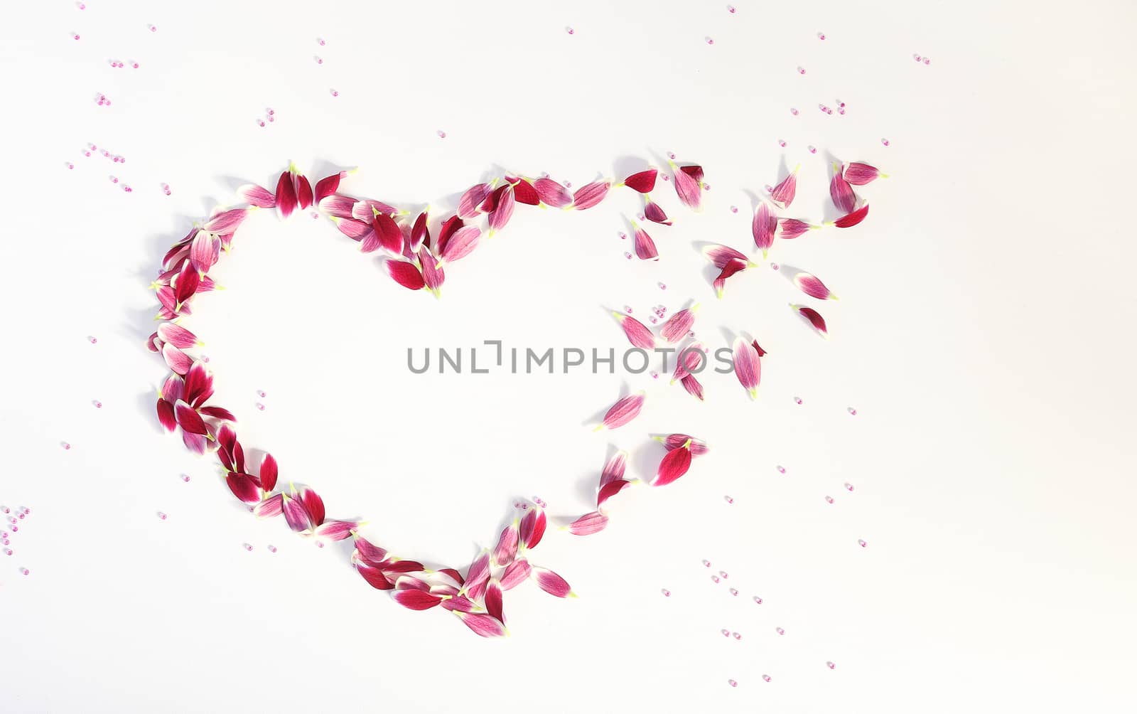 heart from petals by lisslisskin