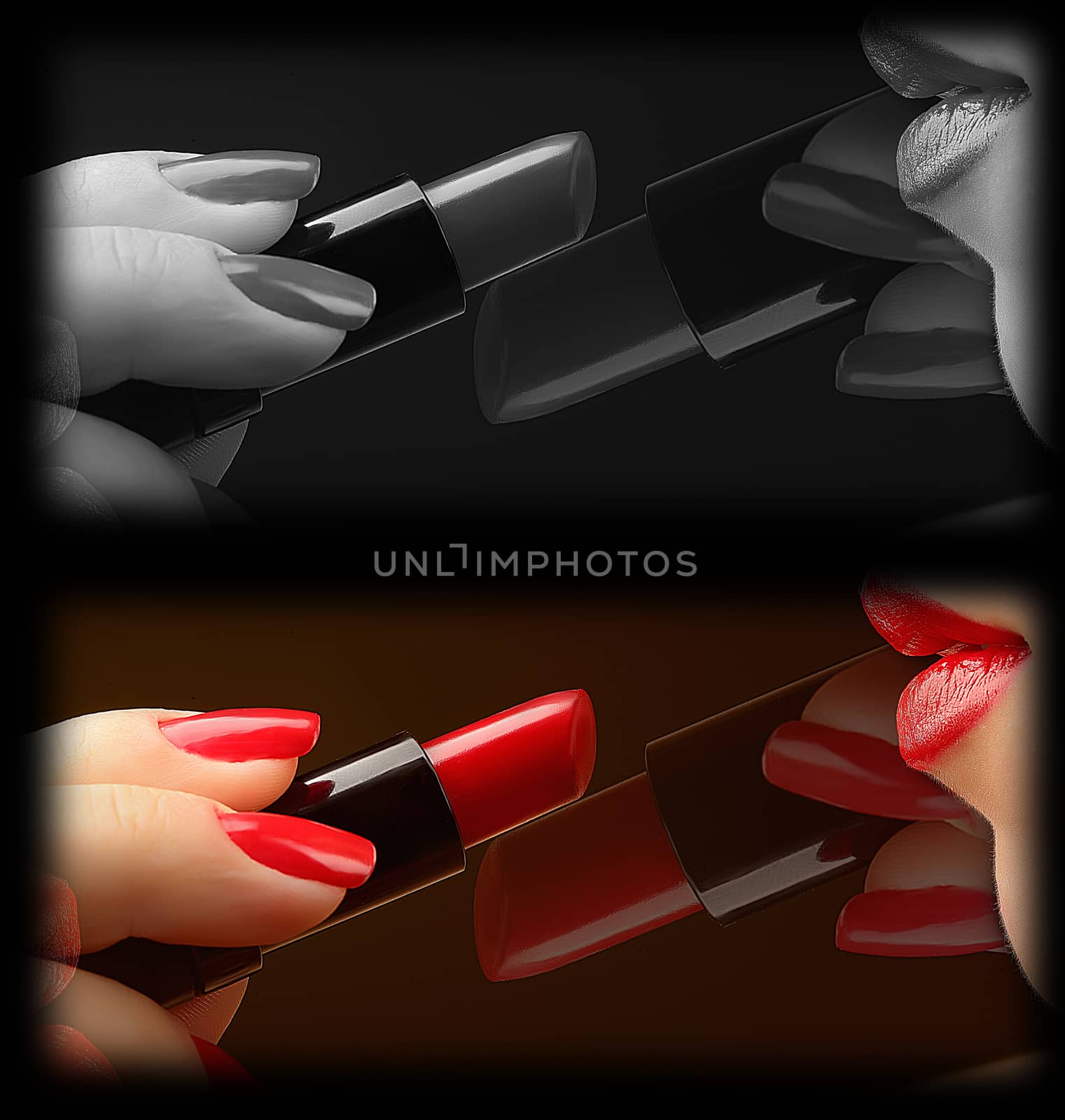 red lipstick by lisslisskin