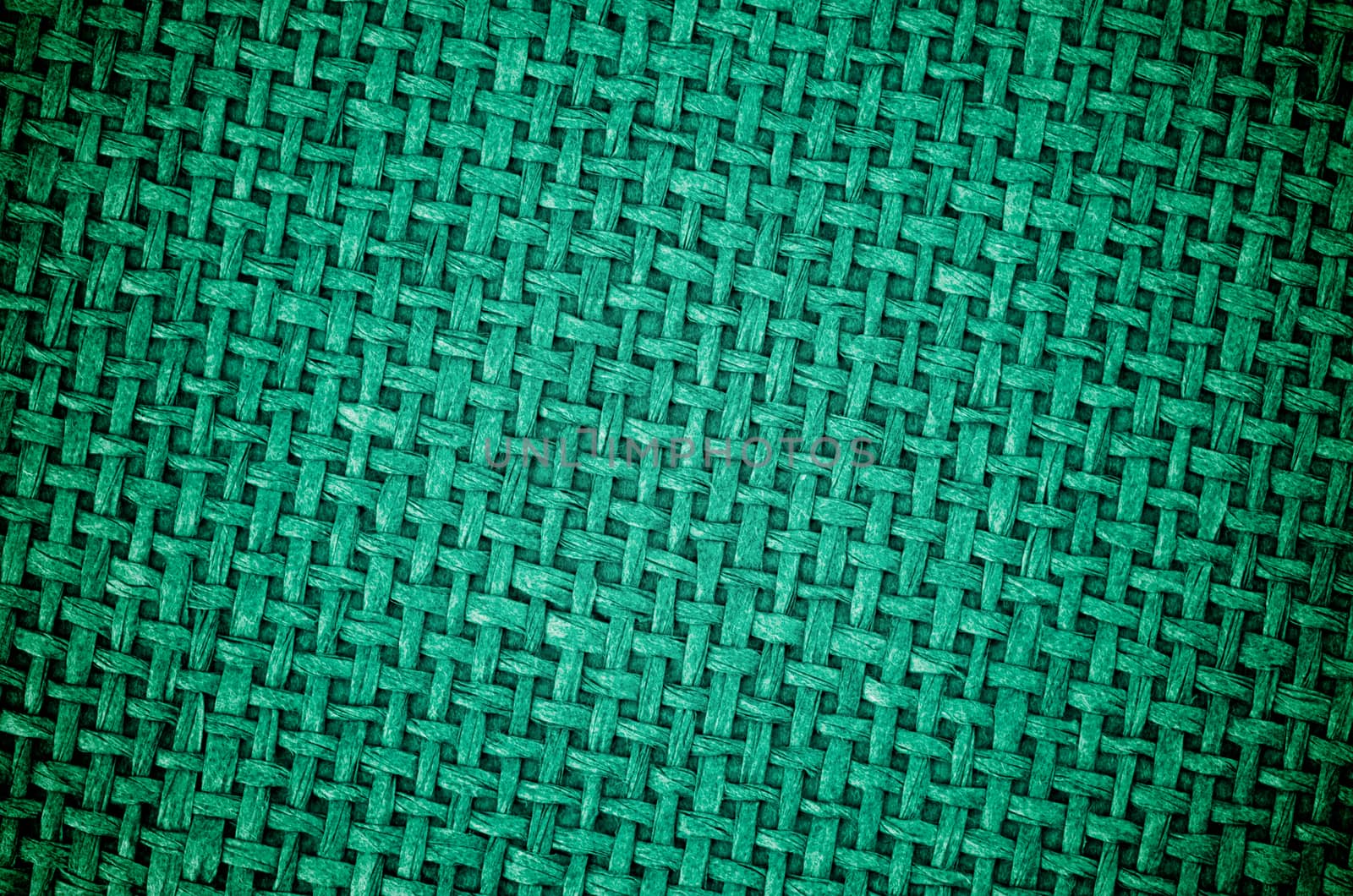 Background of Dark Green Textile Canvas closeup