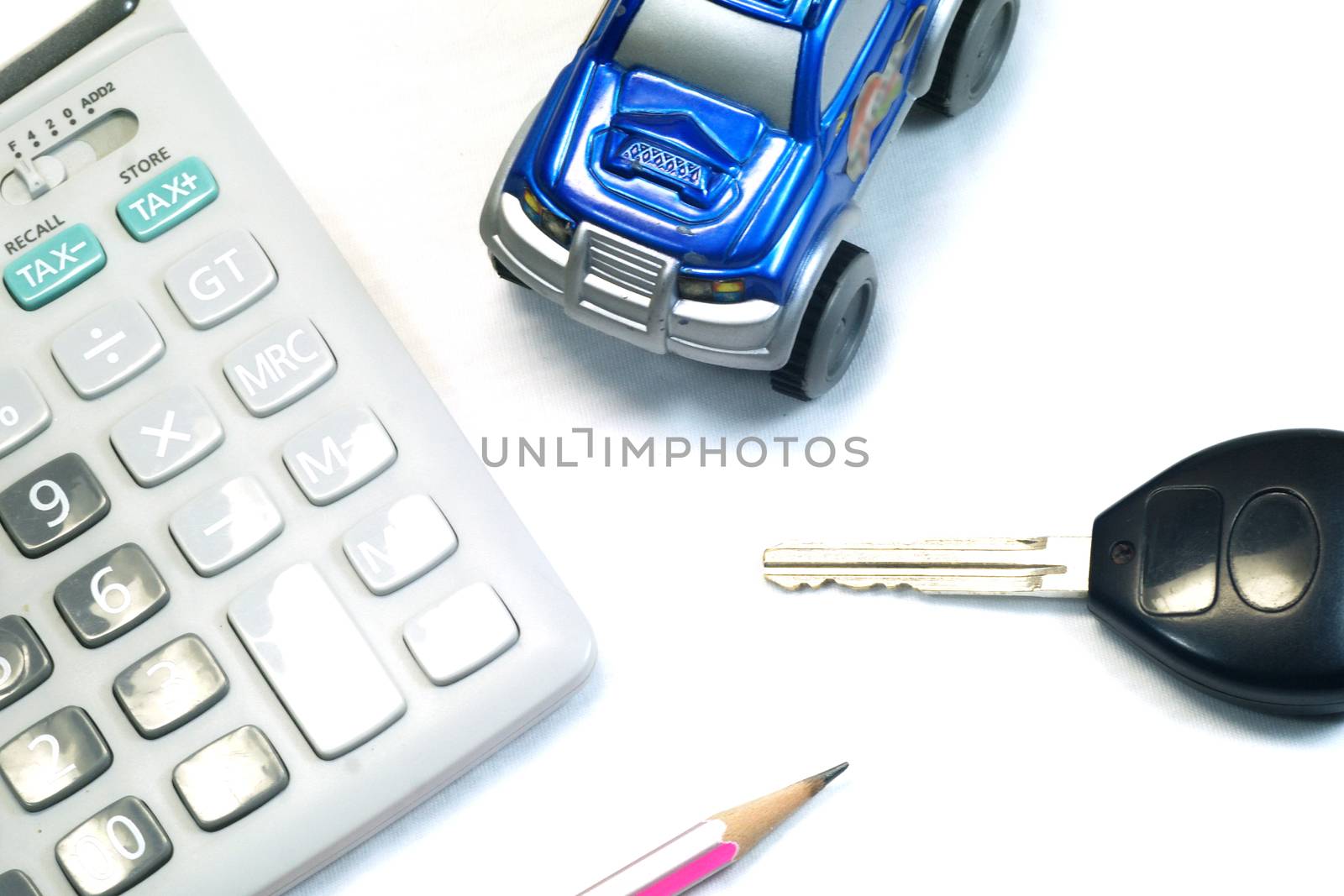 Key and Car  for business concept