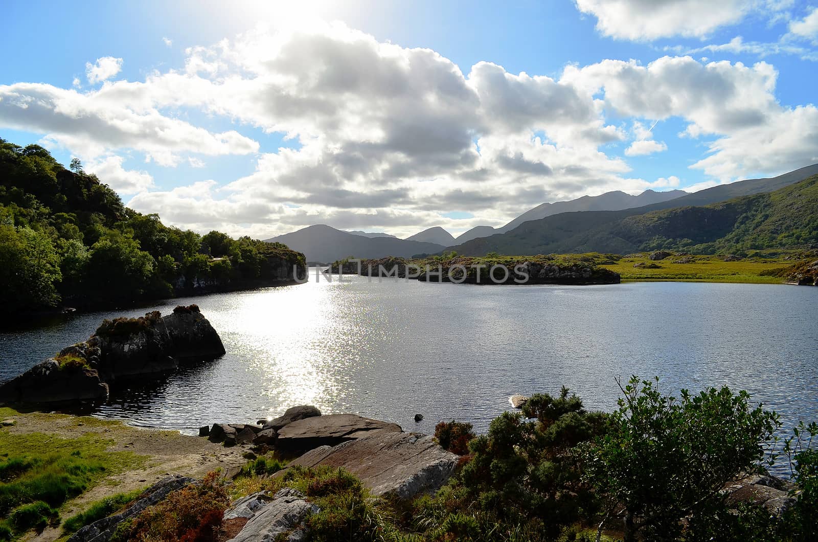 The Lakes of Killarney are a renowned scenic attraction located near Killarney, County Kerry, in Ireland.