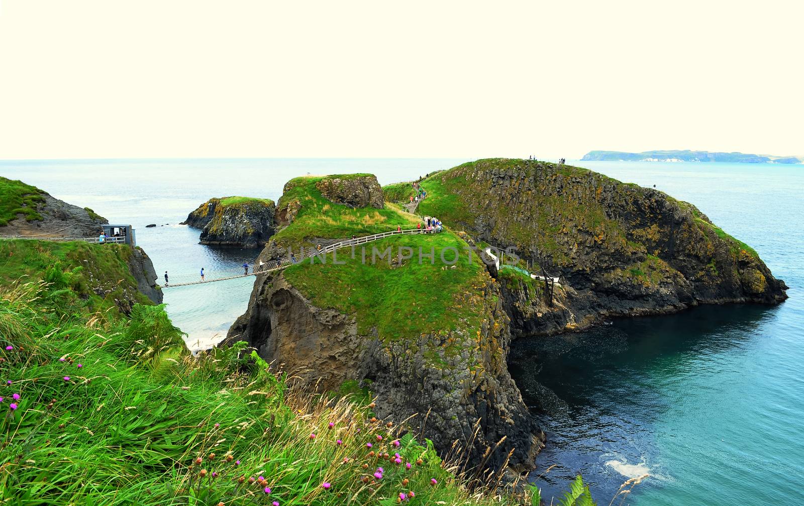 Carrick-a-Rede Rope Bridge is a famous rope bridge near Ballintoy in County Antrim, Northern Ireland.