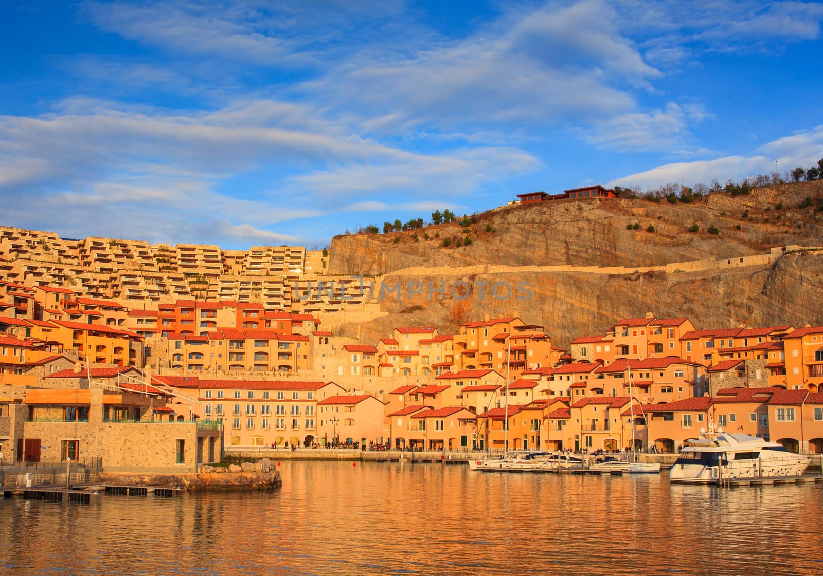 View of vacation house in Porto piccolo, Sistiana. Italy