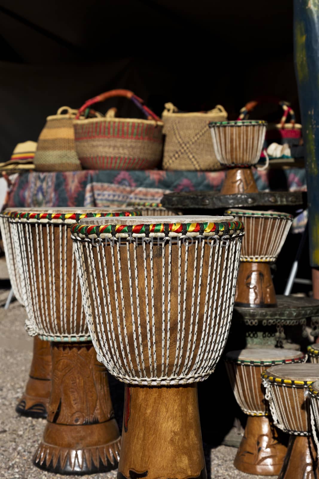 Craft at African Art Village Marketplace at annual Tucson Gem, Mineral, and Fossil show.