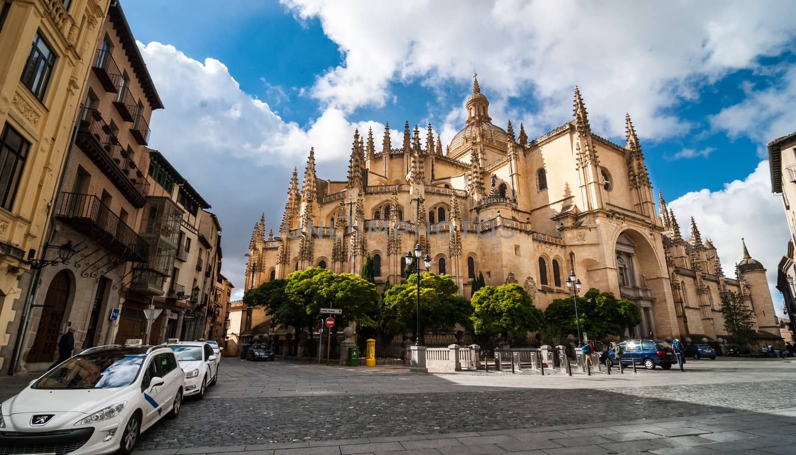 The colossal Segovia Cathedral, Spain