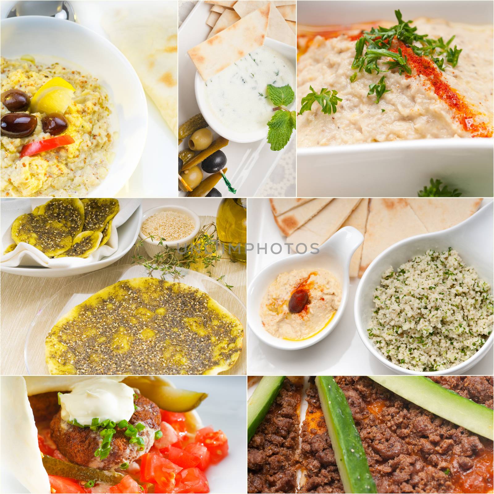 Arab middle eastern food collage  by keko64