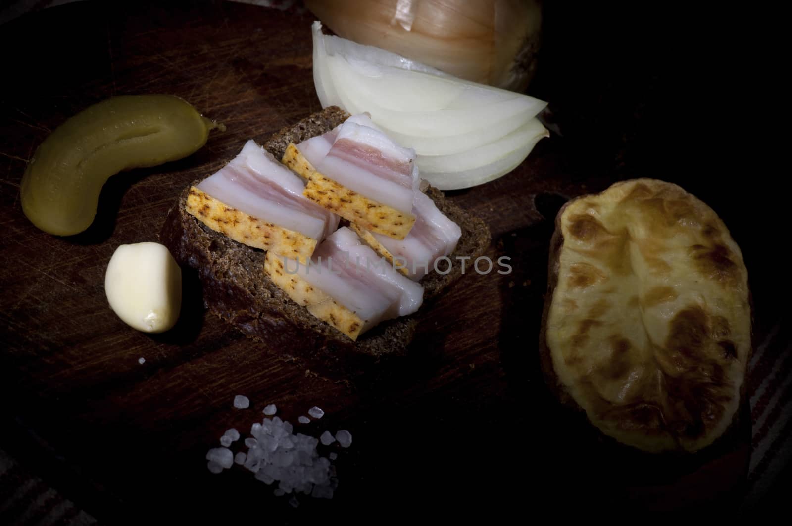 Sandwich with salted lard by dred