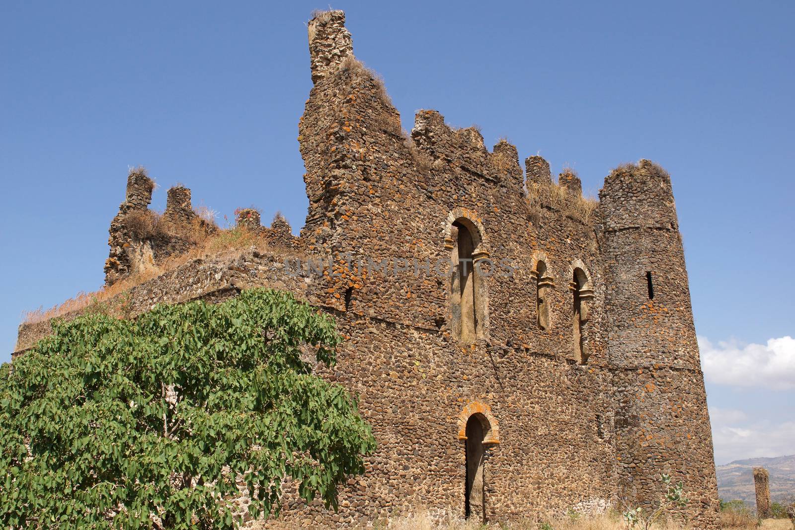 Ruin of palace Guzara, Gondar, Ethiopia, Africa