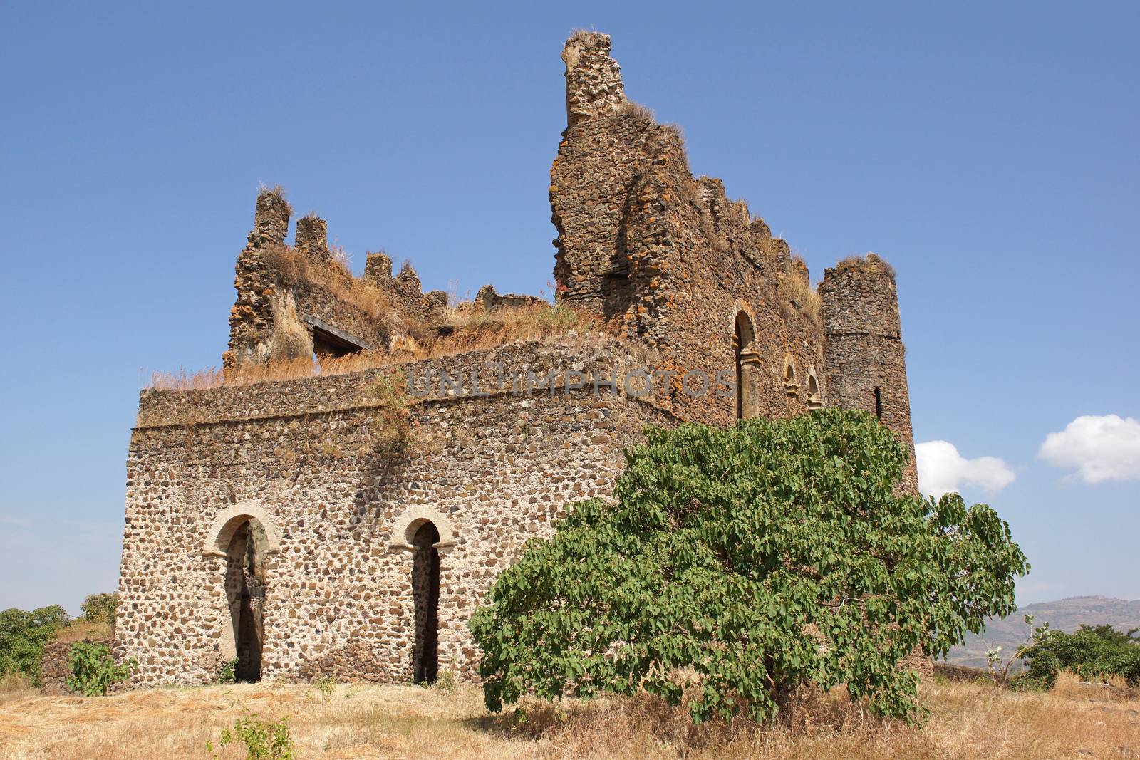 Ruin of palace Guzara, Gondar, Ethiopia, Africa