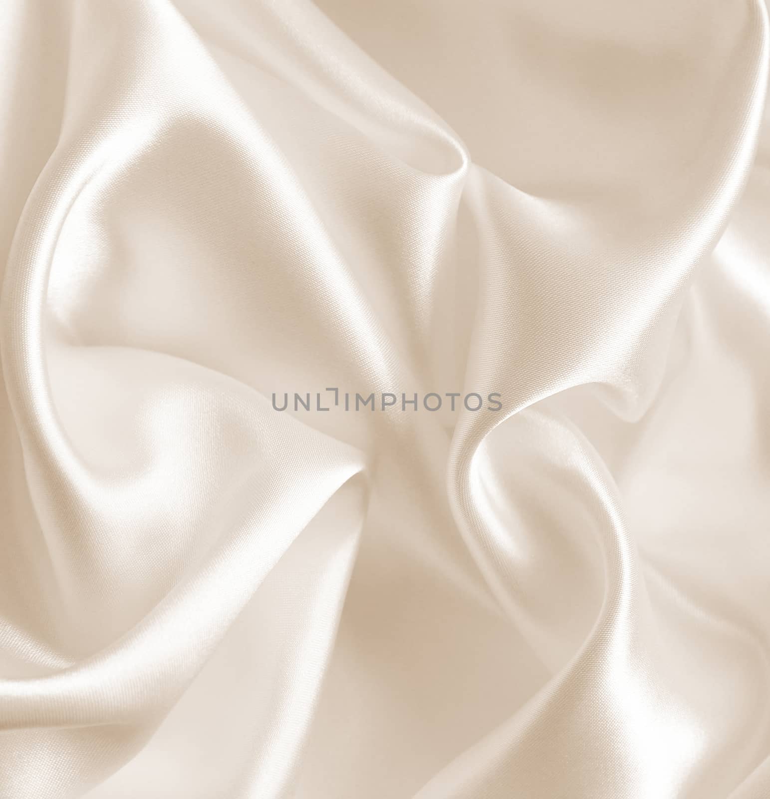 Smooth elegant golden silk can use as wedding background. In Sepia toned. Retro style