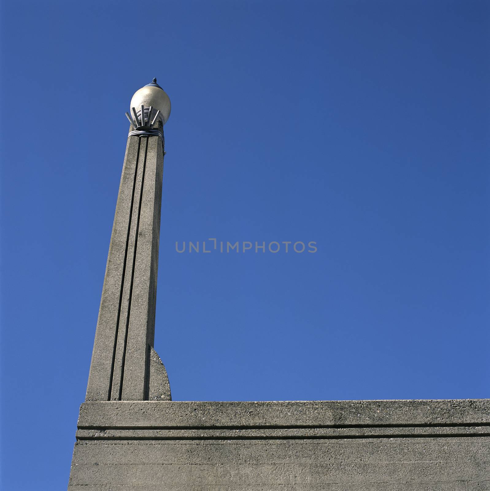 Lampost and blue sky
