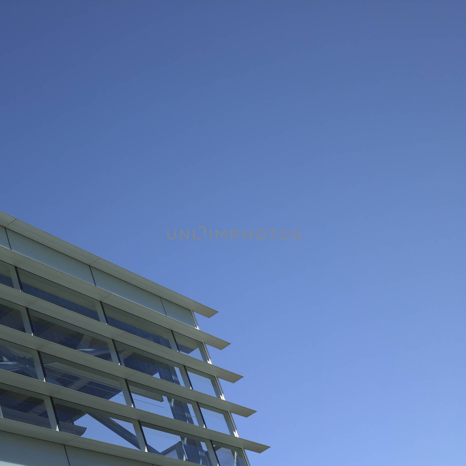 Modern building with blue sky by mmm