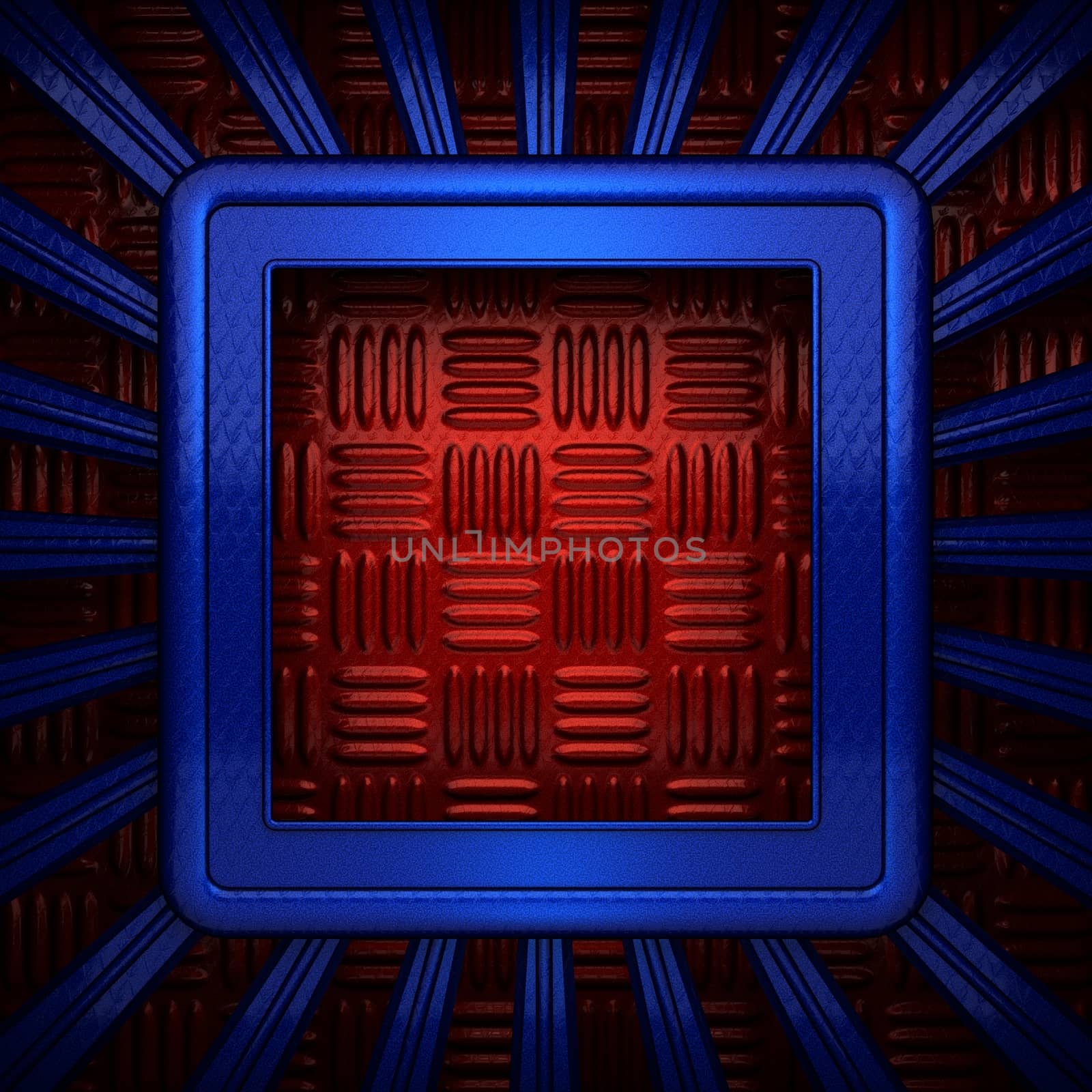 red and blue metal background