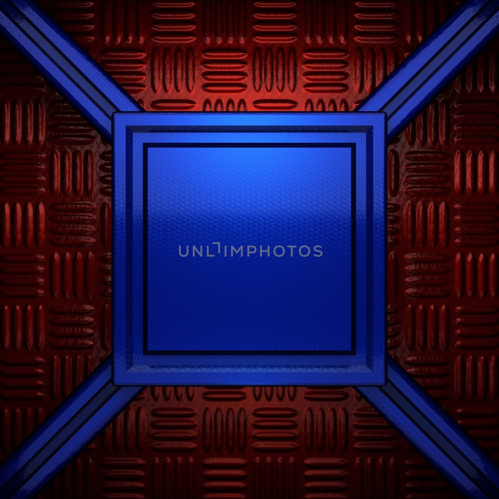 red and blue metal background