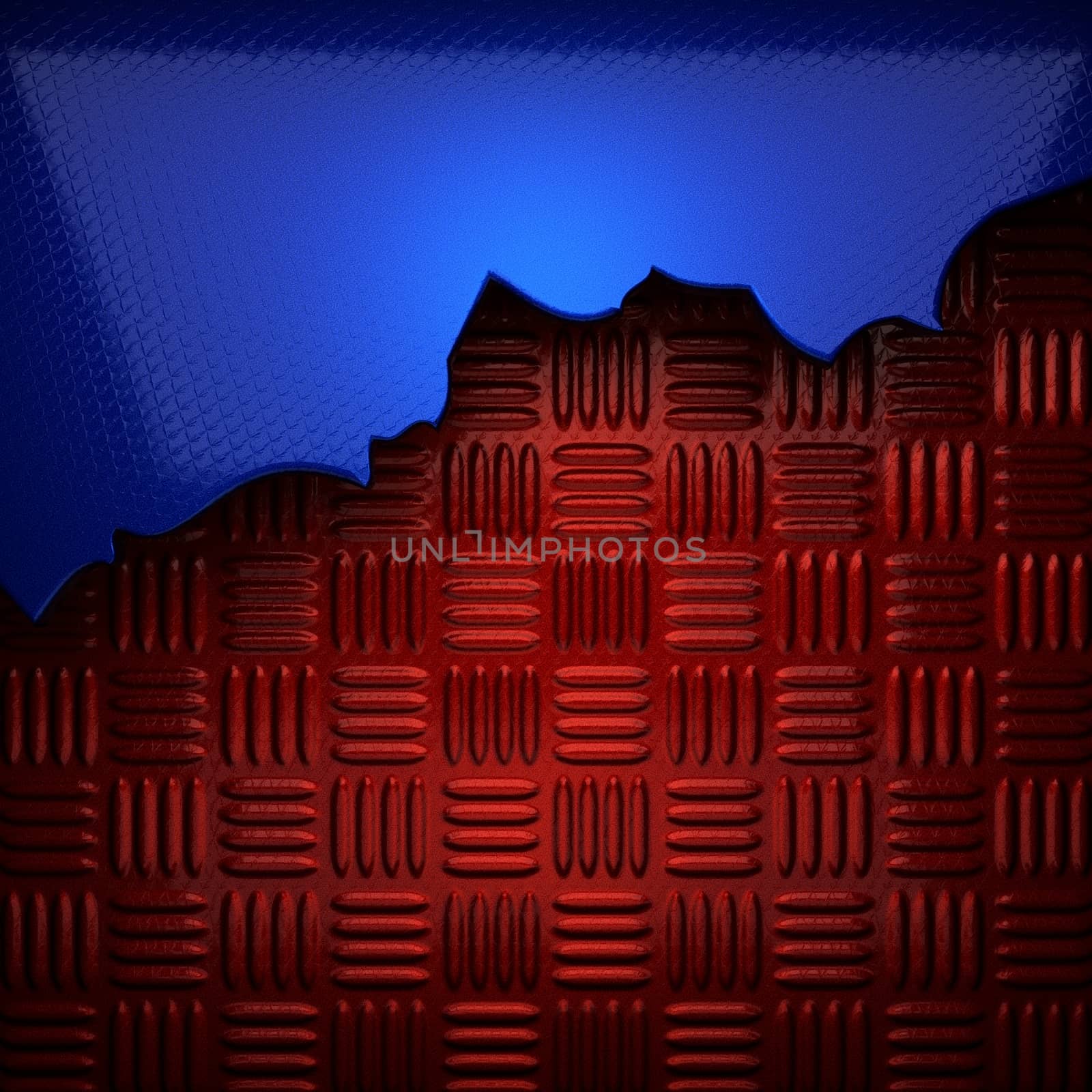 red and blue metal background