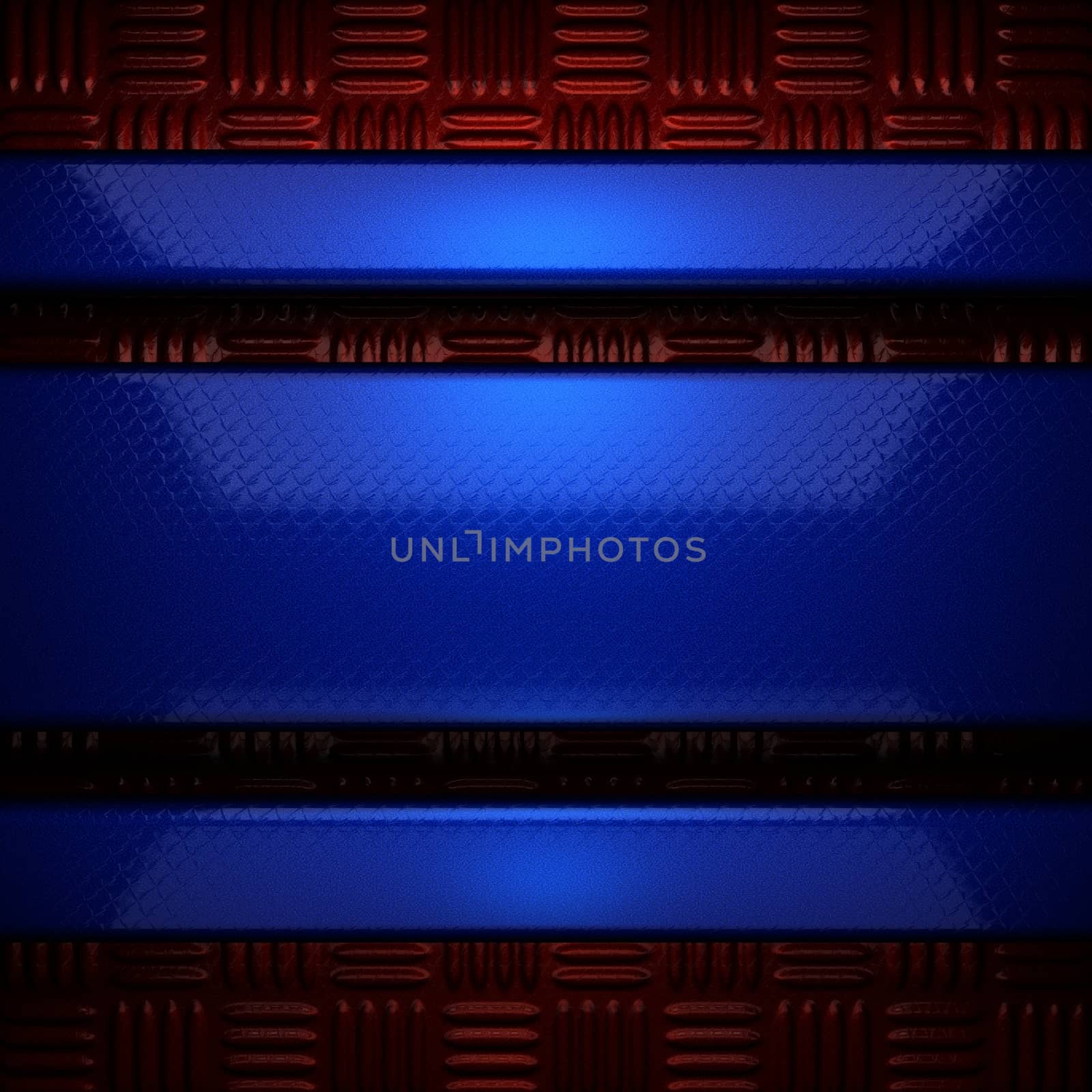 red and blue metal background