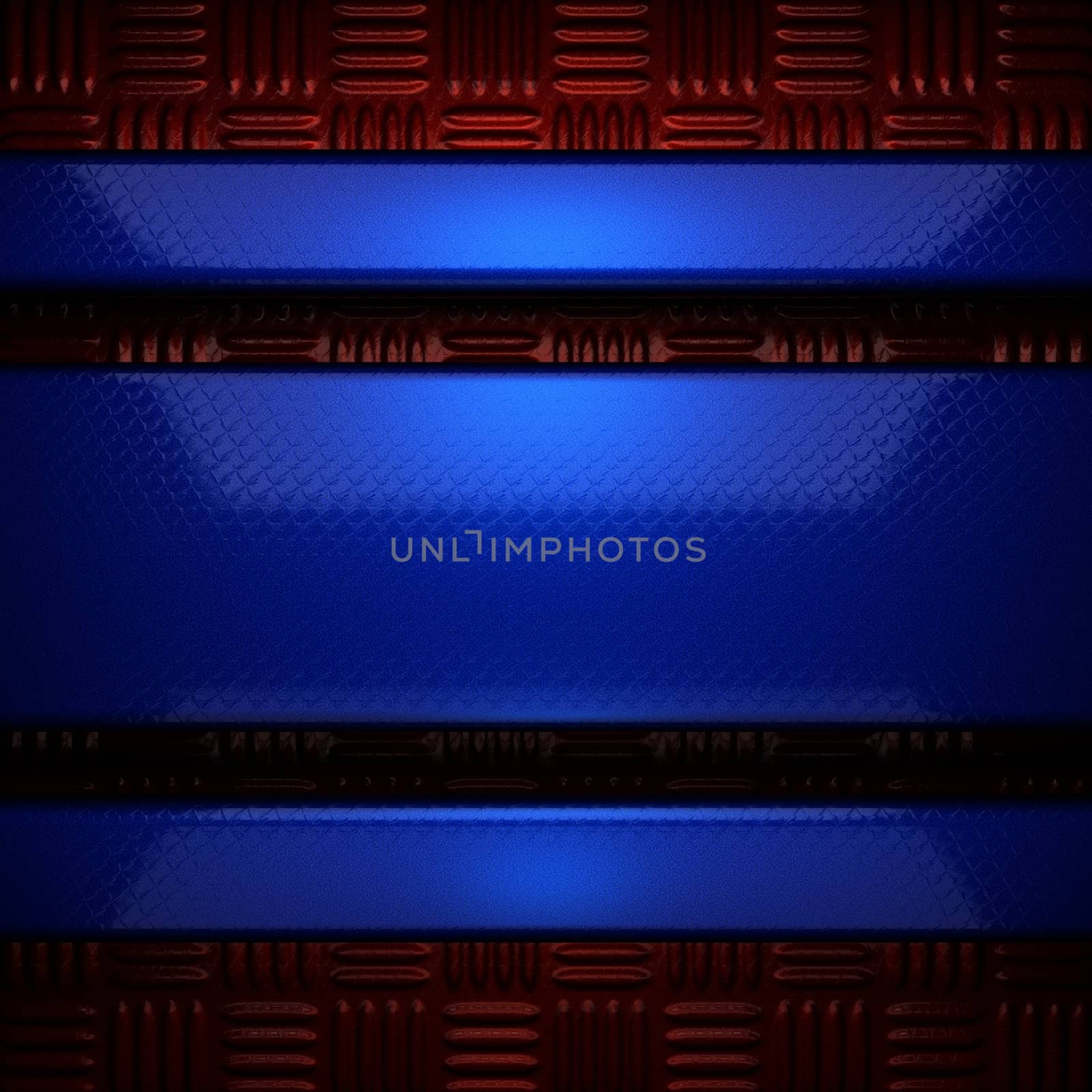 red and blue metal background