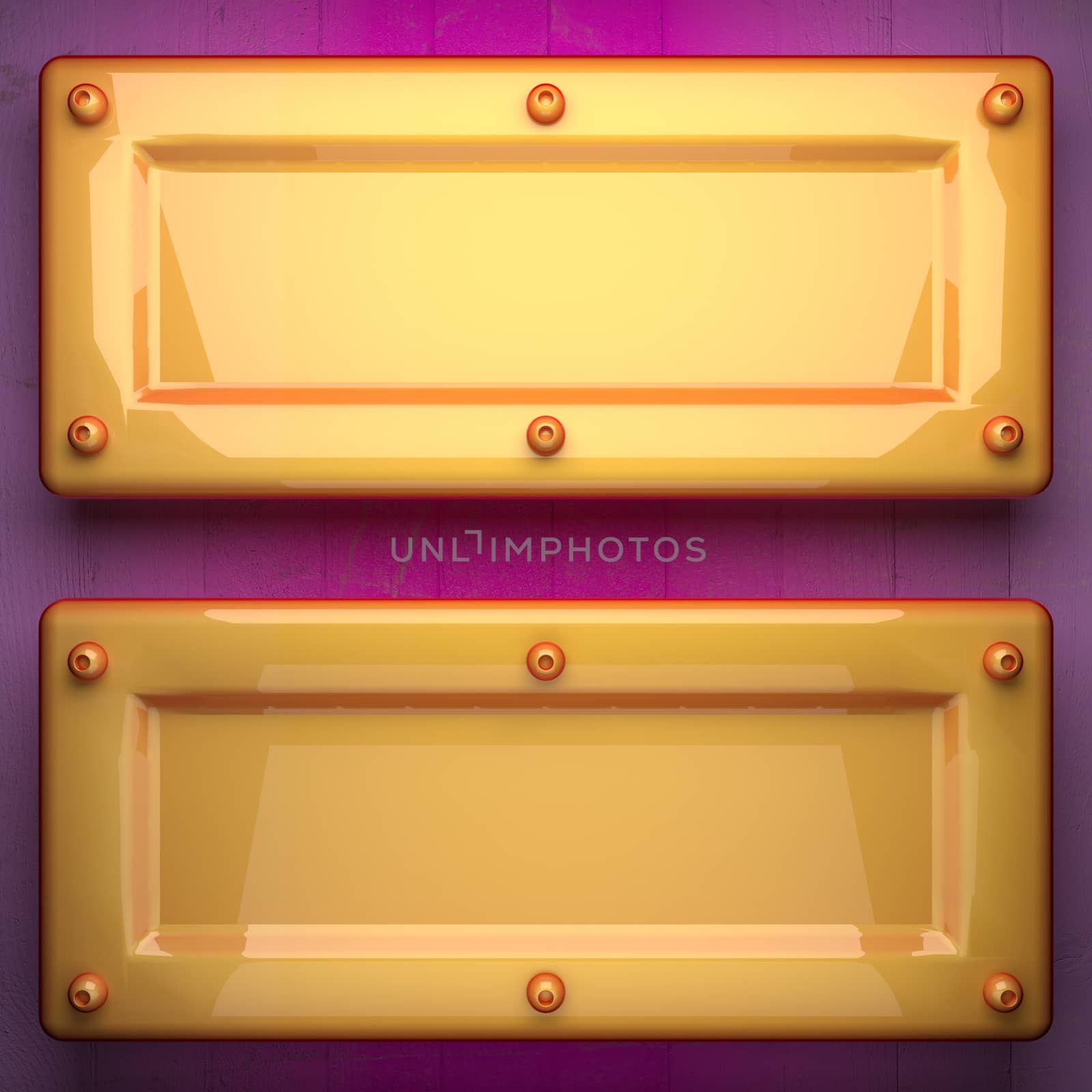 yellow metal and pink wood background