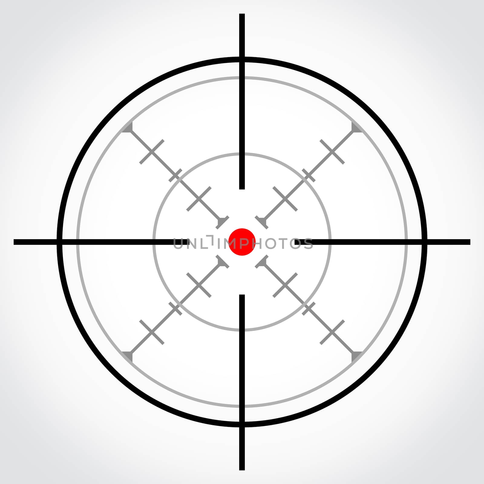 3d generated picture of a simple target