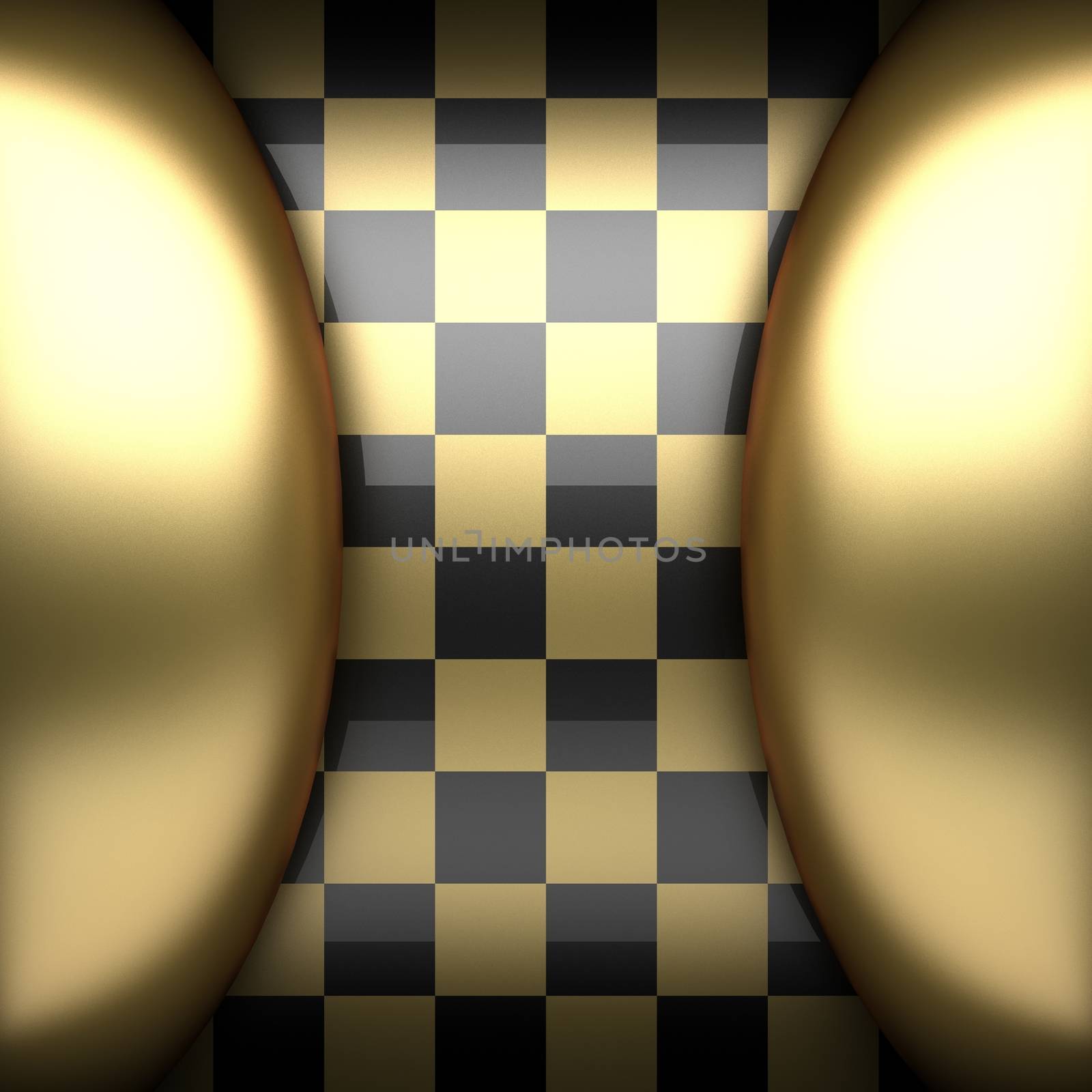 polished golden and black background