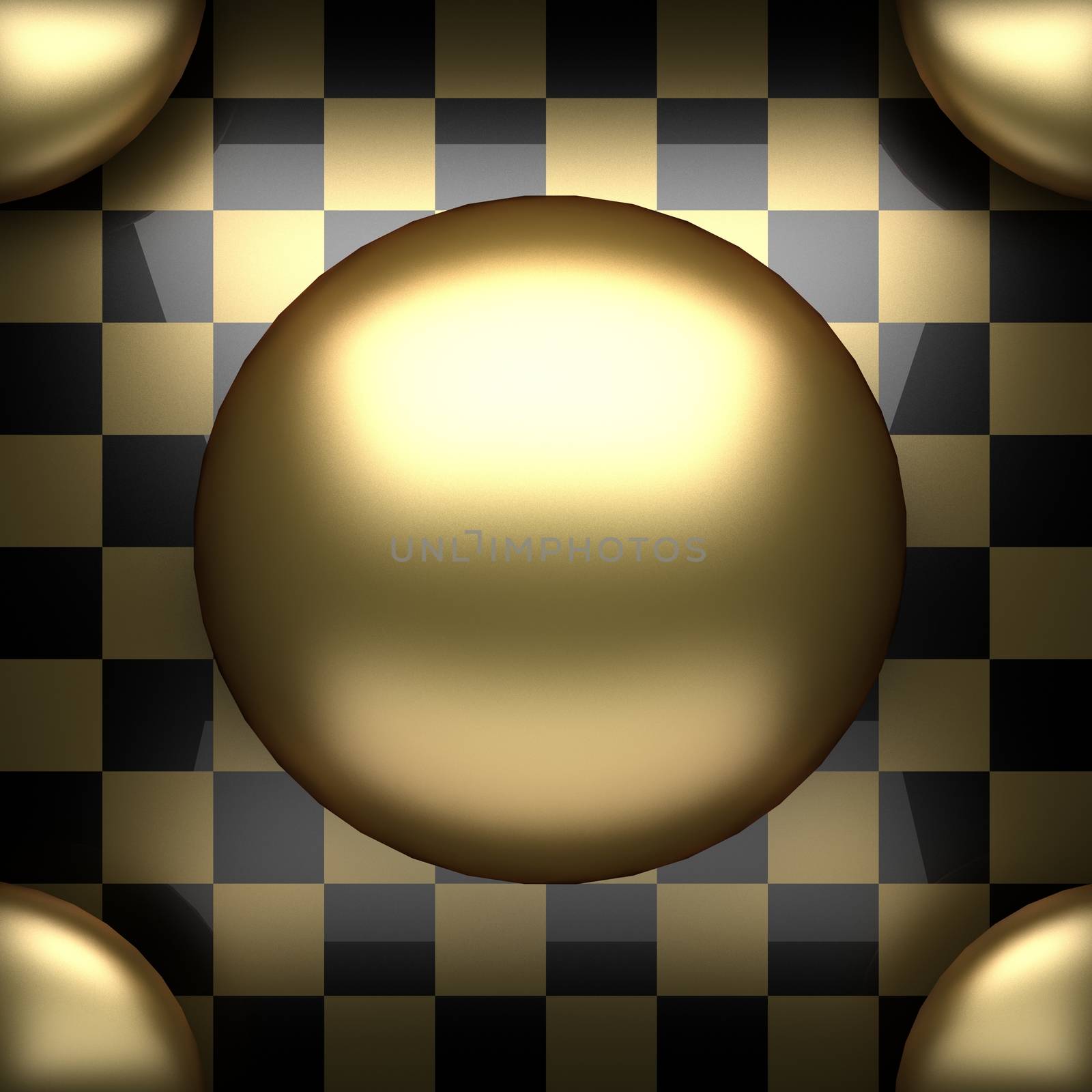 polished golden and black background