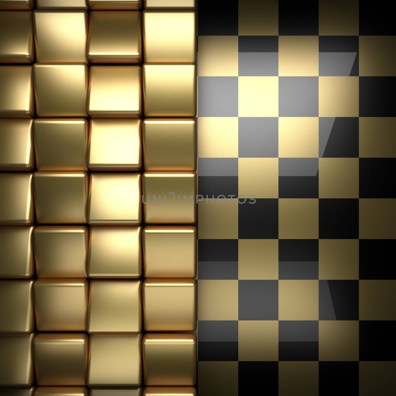 polished golden and black background