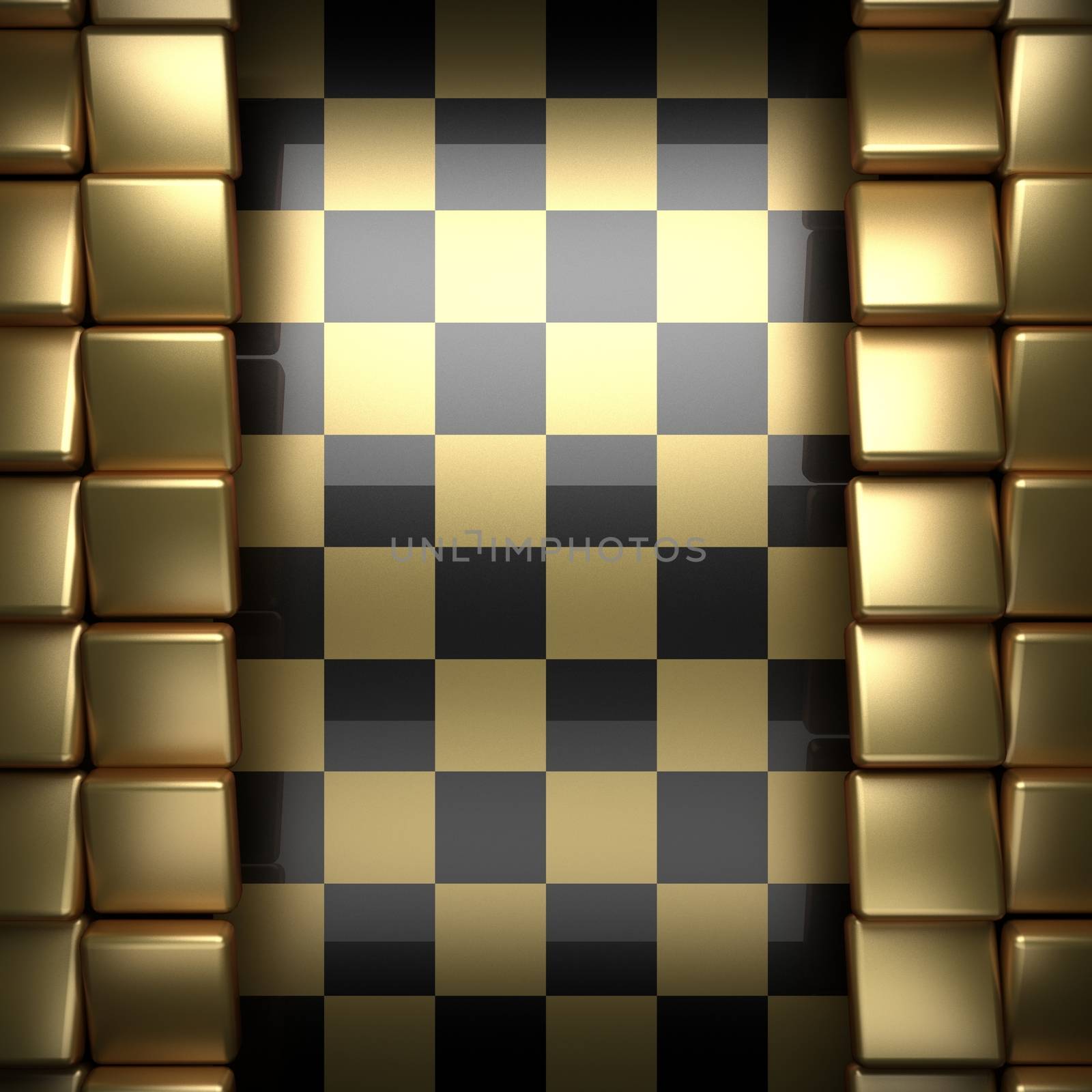 polished golden and black background