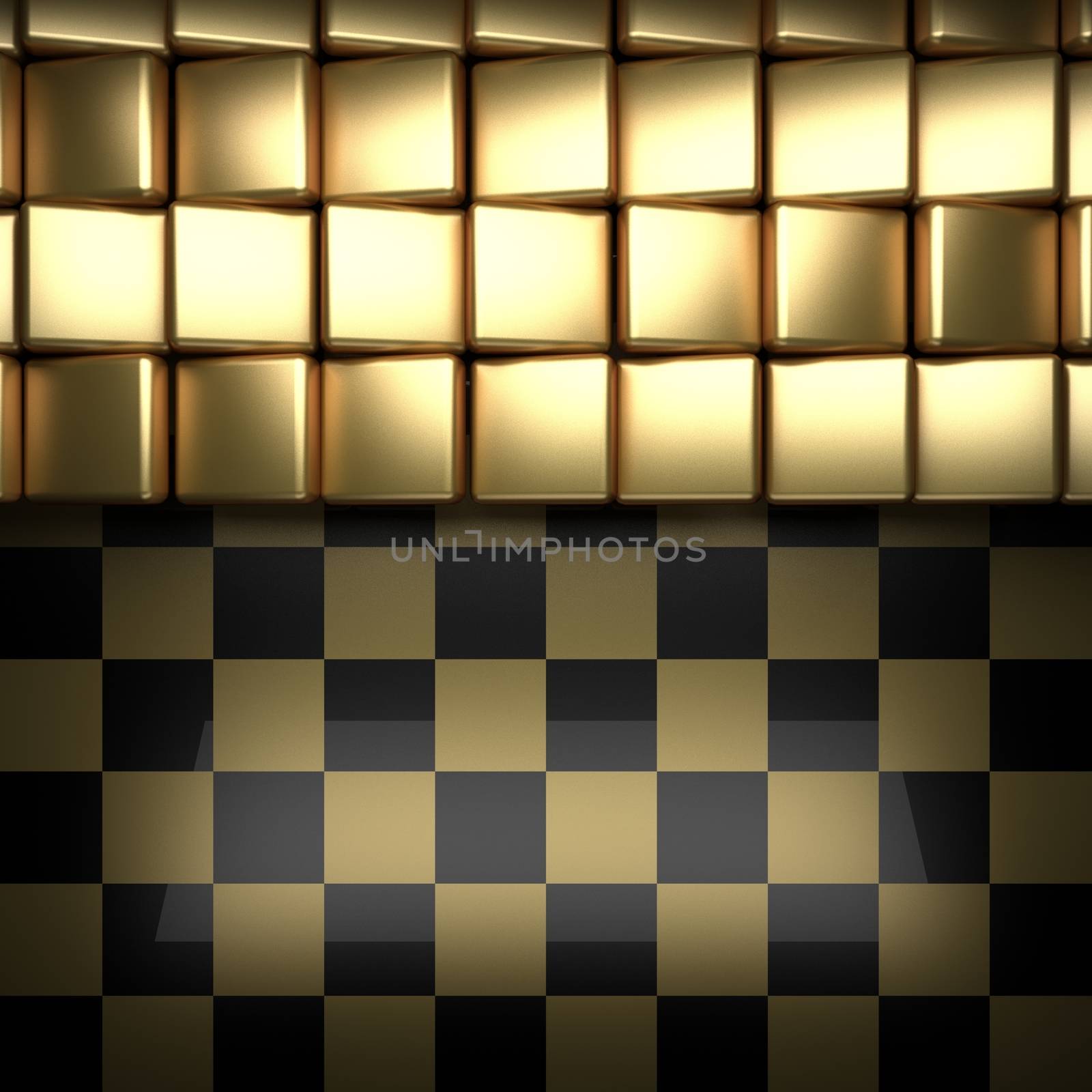 polished golden and black background by videodoctor
