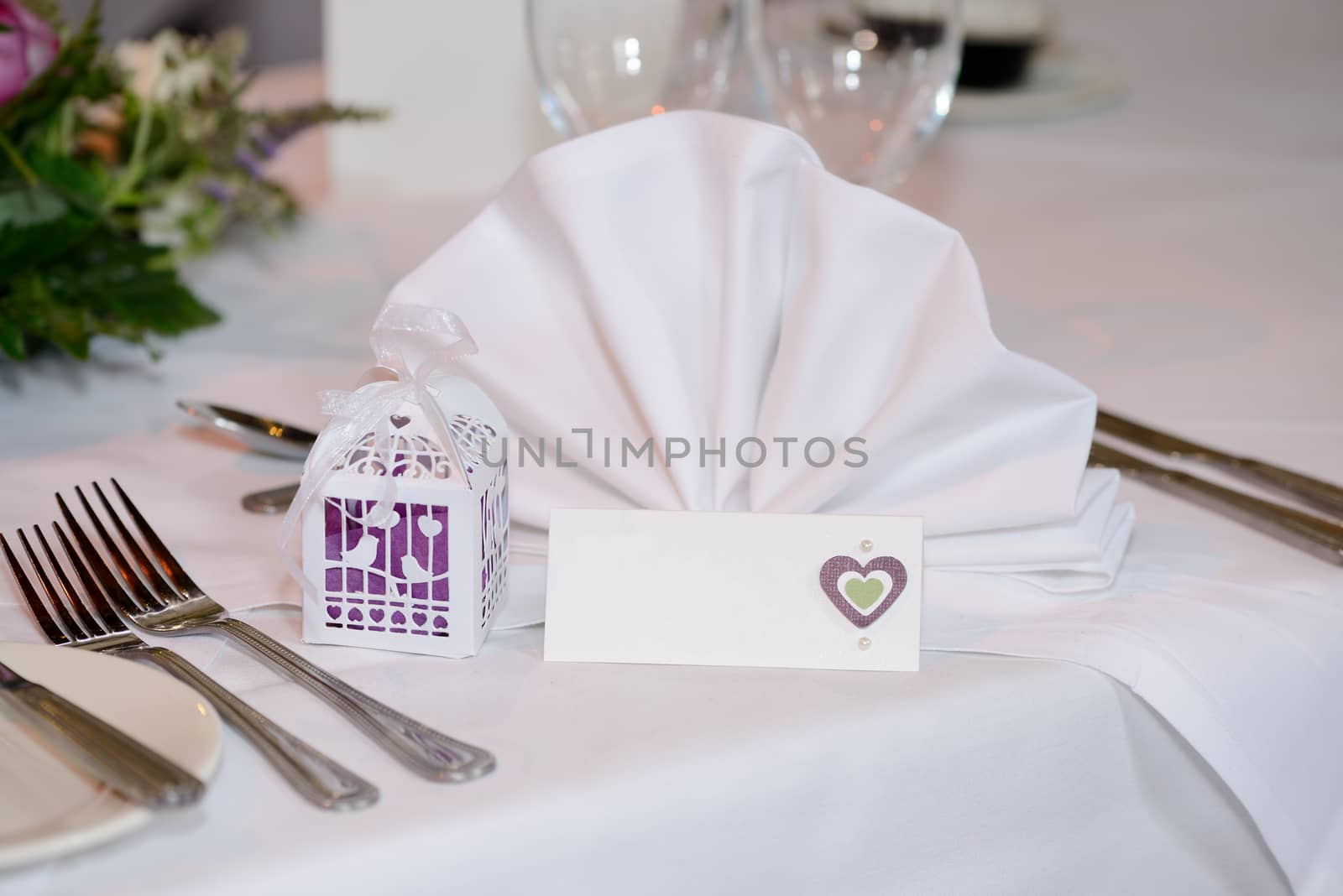 Banquet table detail by kmwphotography