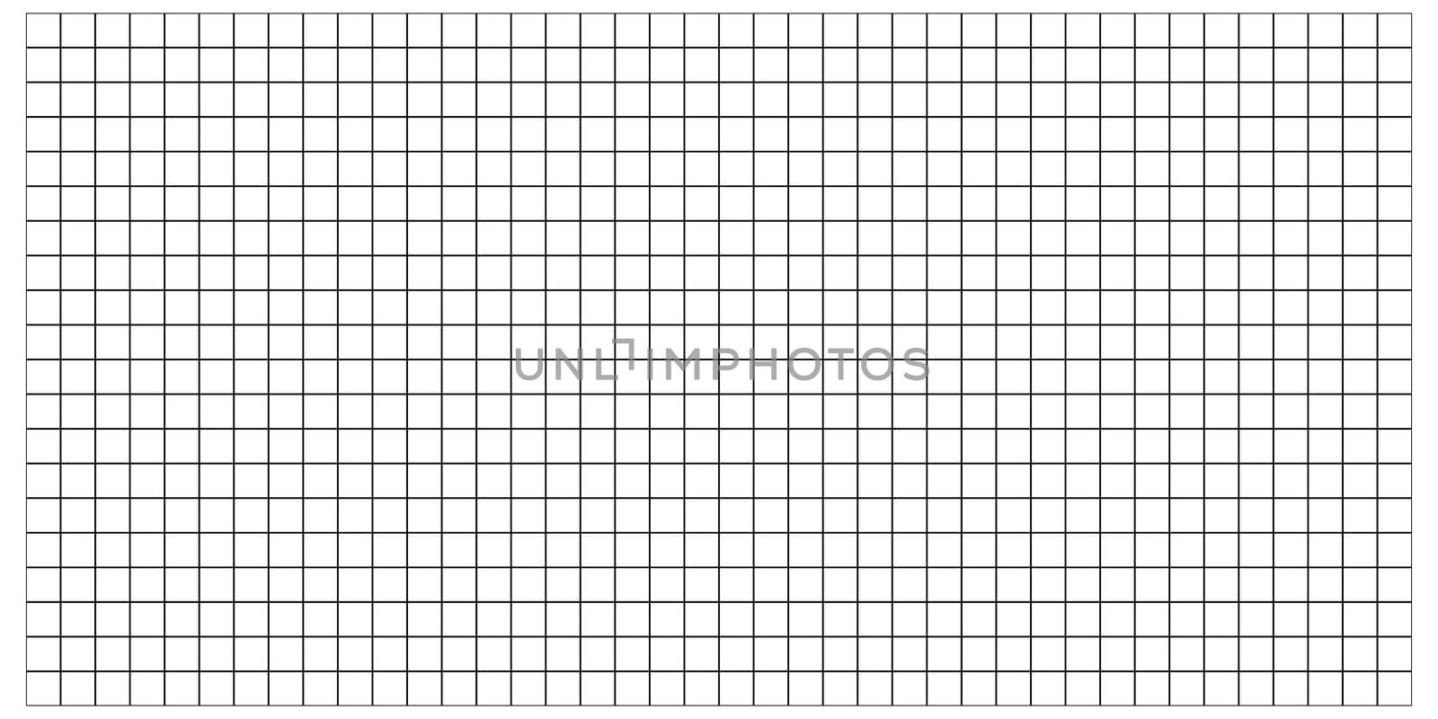 Visualization squares grid. Isolated on white background