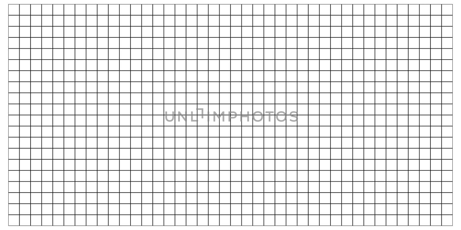 Visualization squares grid. Isolated on white background