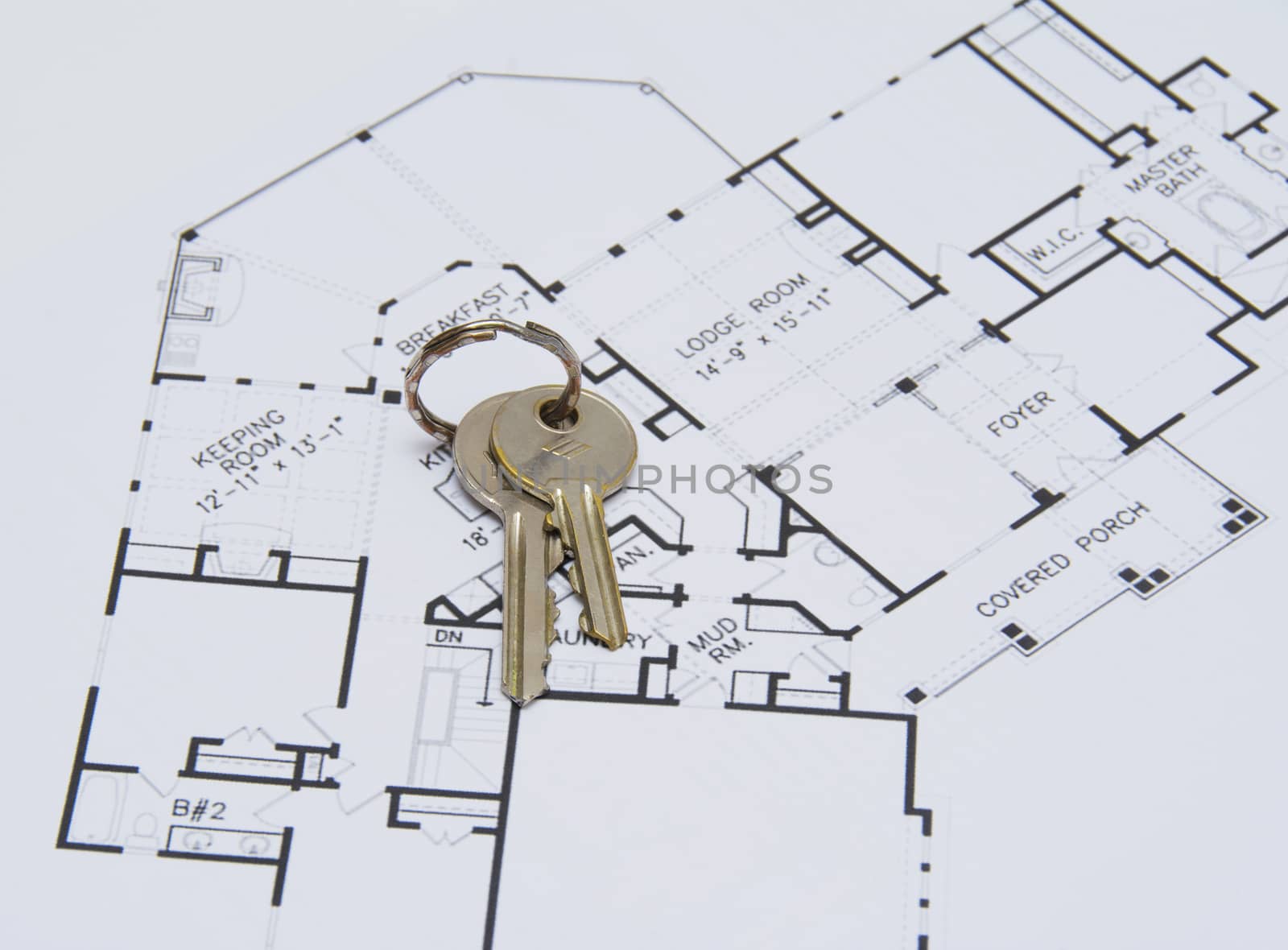 Key on house plan