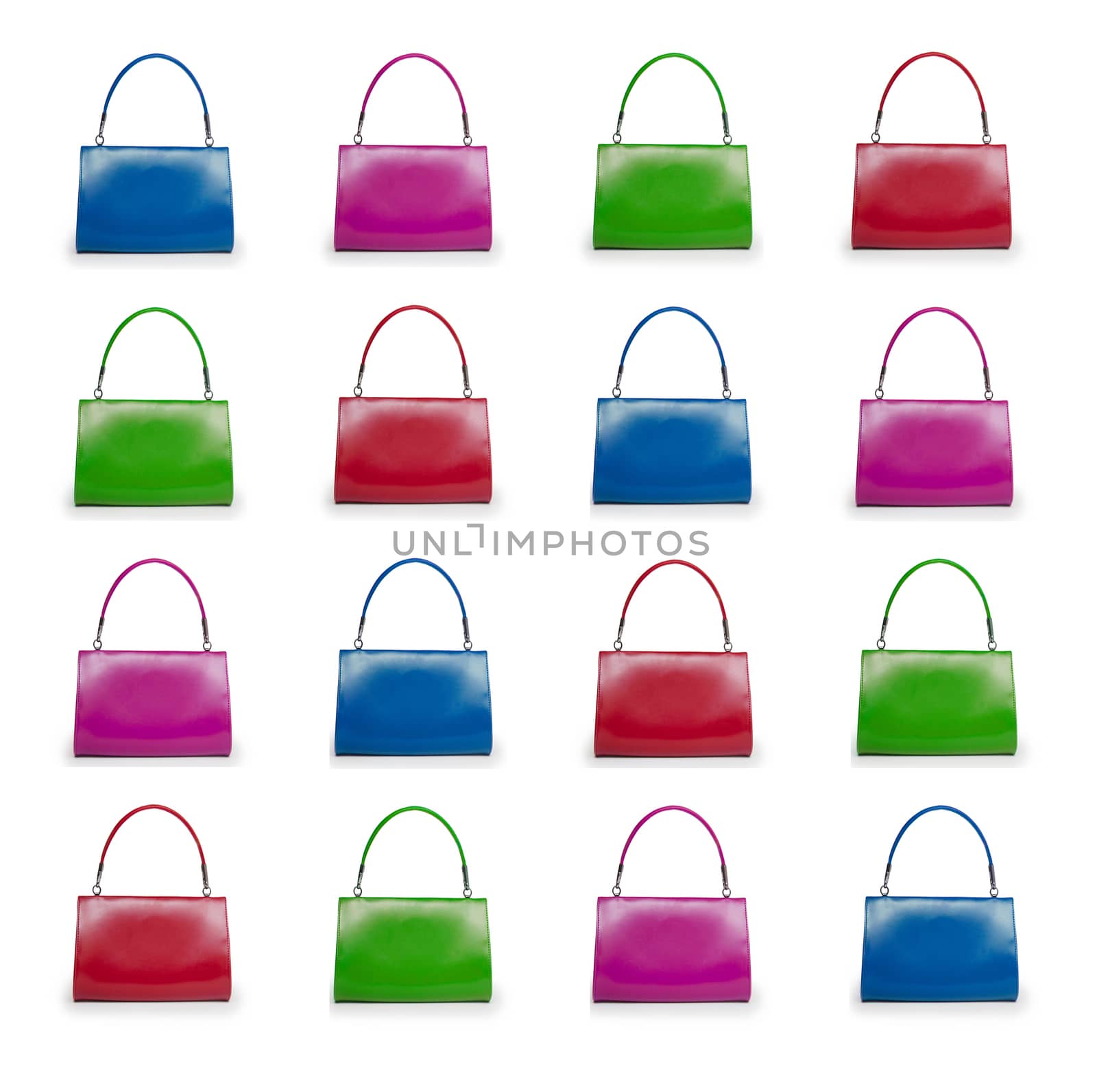 Female bags collection on white background by cocoo