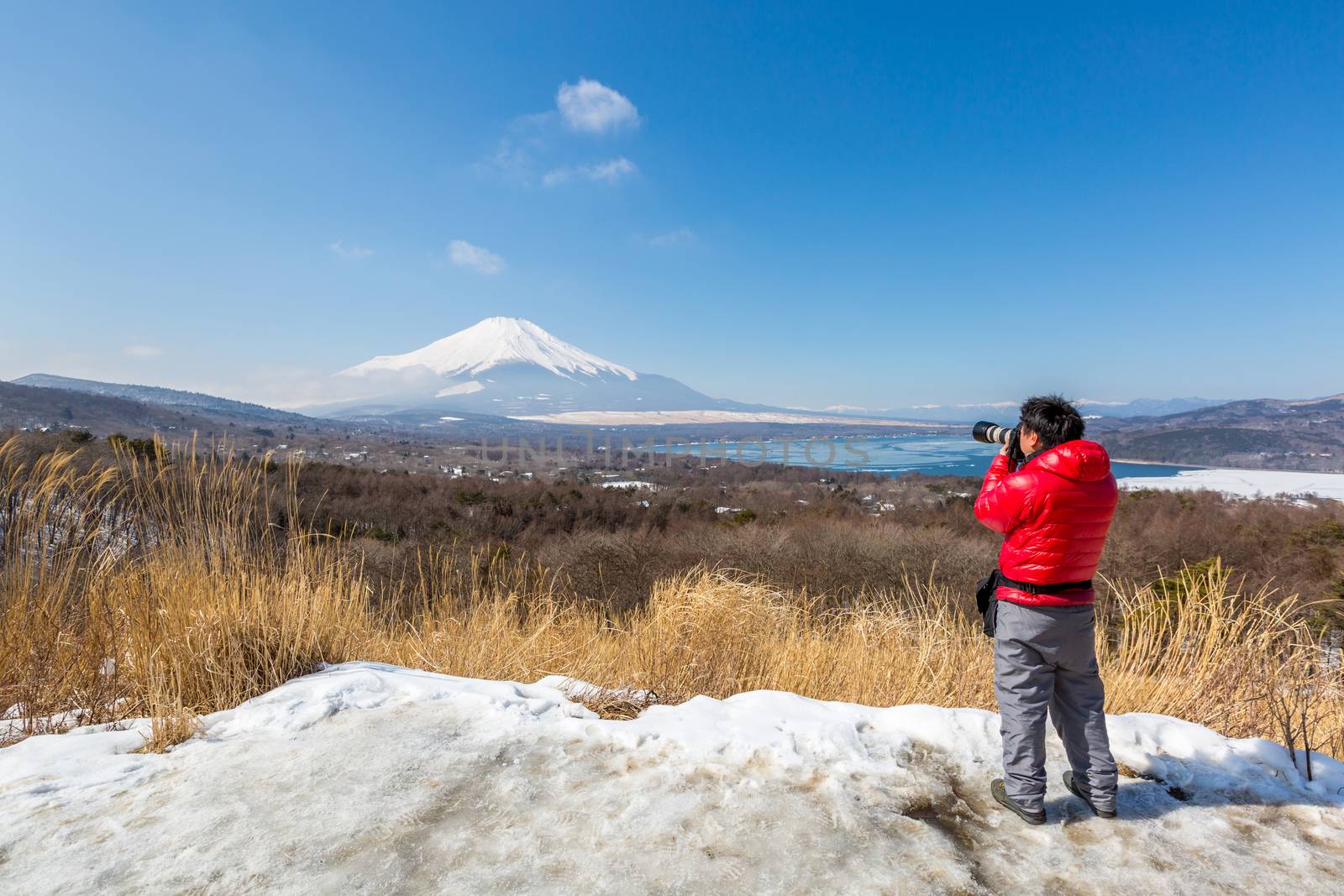 panorama view point Fujisan Yamanaka Lake by vichie81