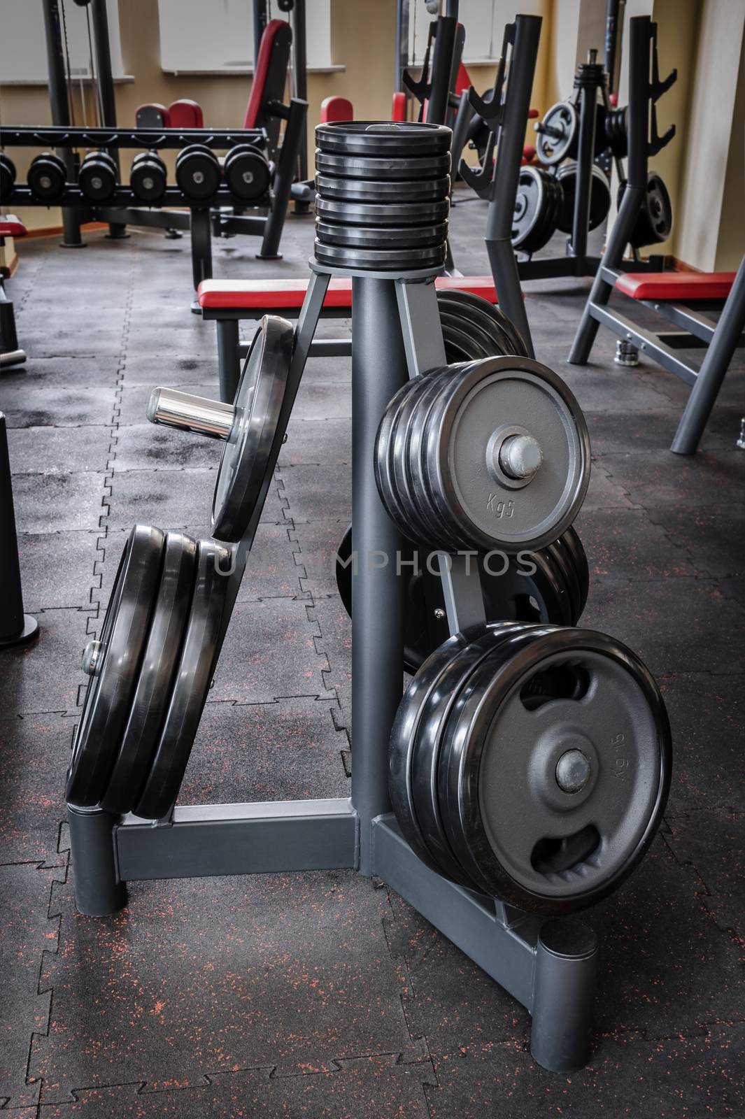 Barbell plates rack by starush