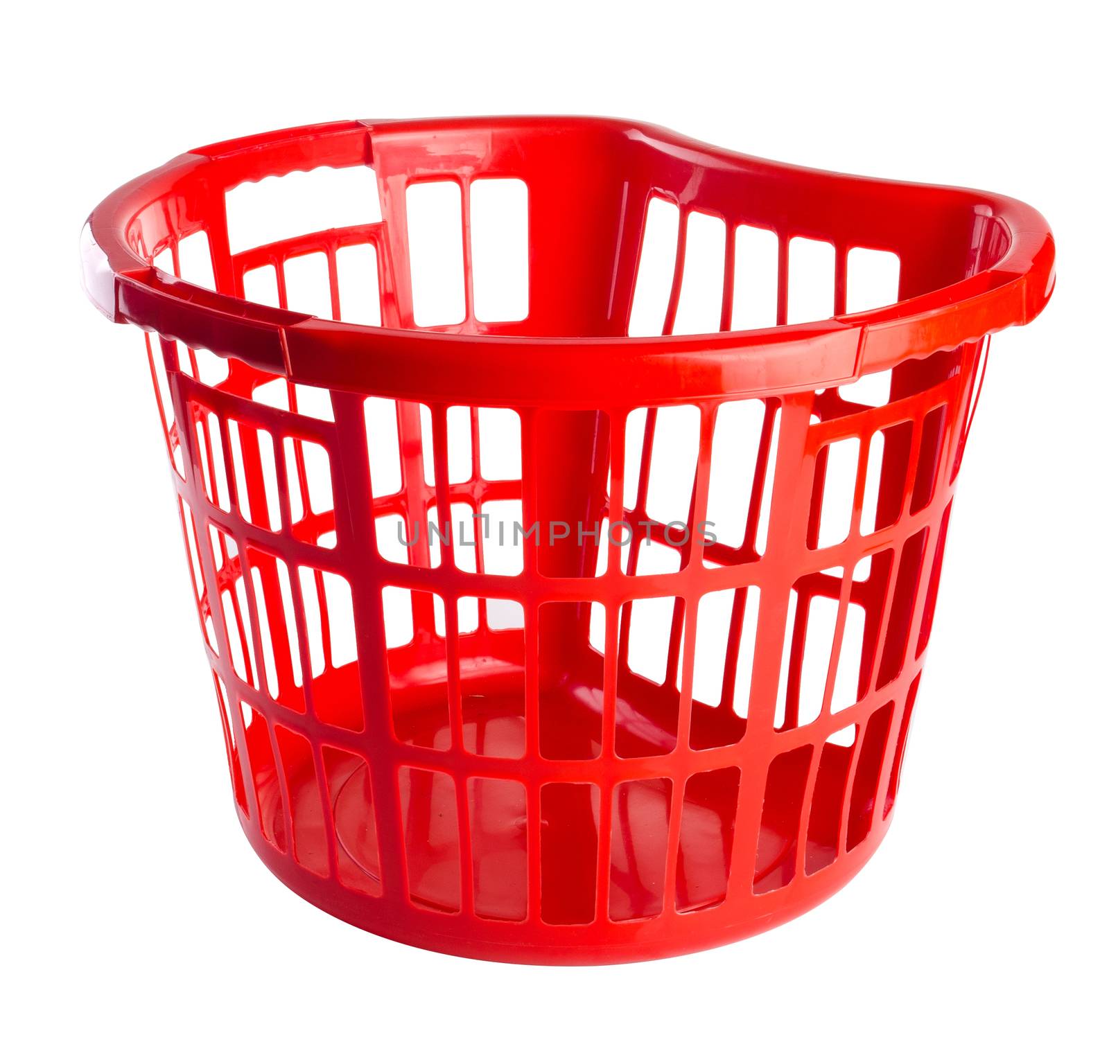 plastic basket. plastic basket on background. plastic basket on  by heinteh