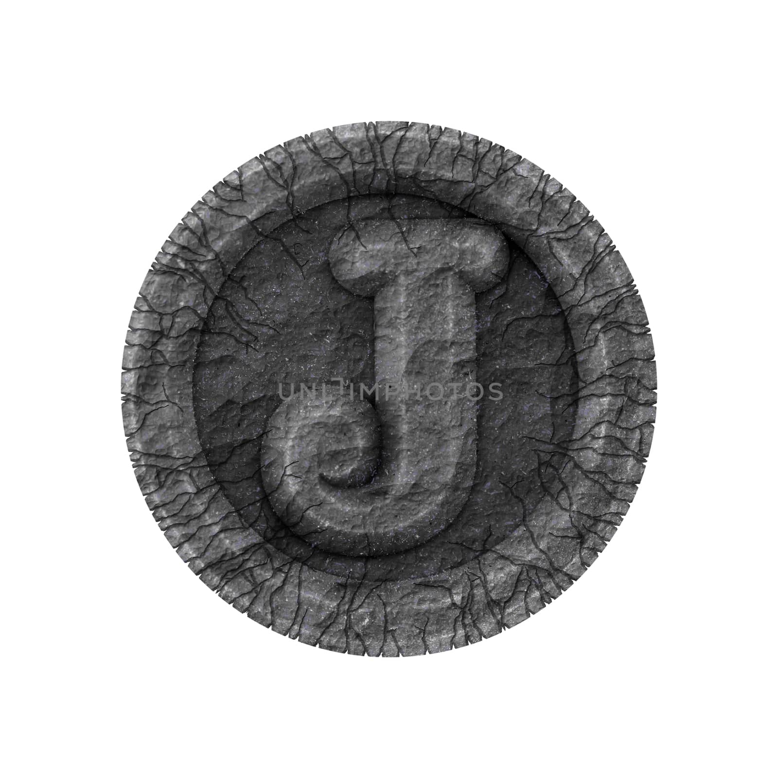 grunge font - letter J by Mibuch