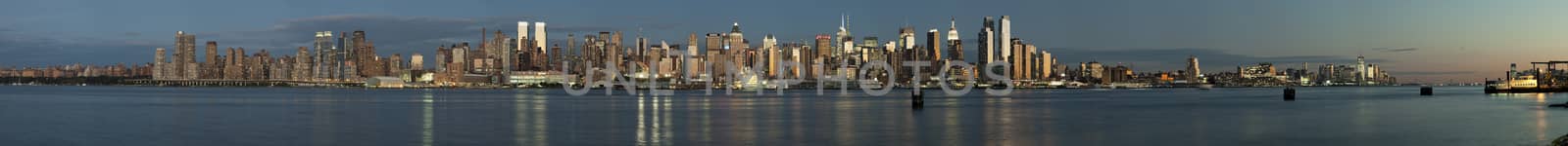 New York City, USA - Panorama from Uptown to Downtown by hanusst