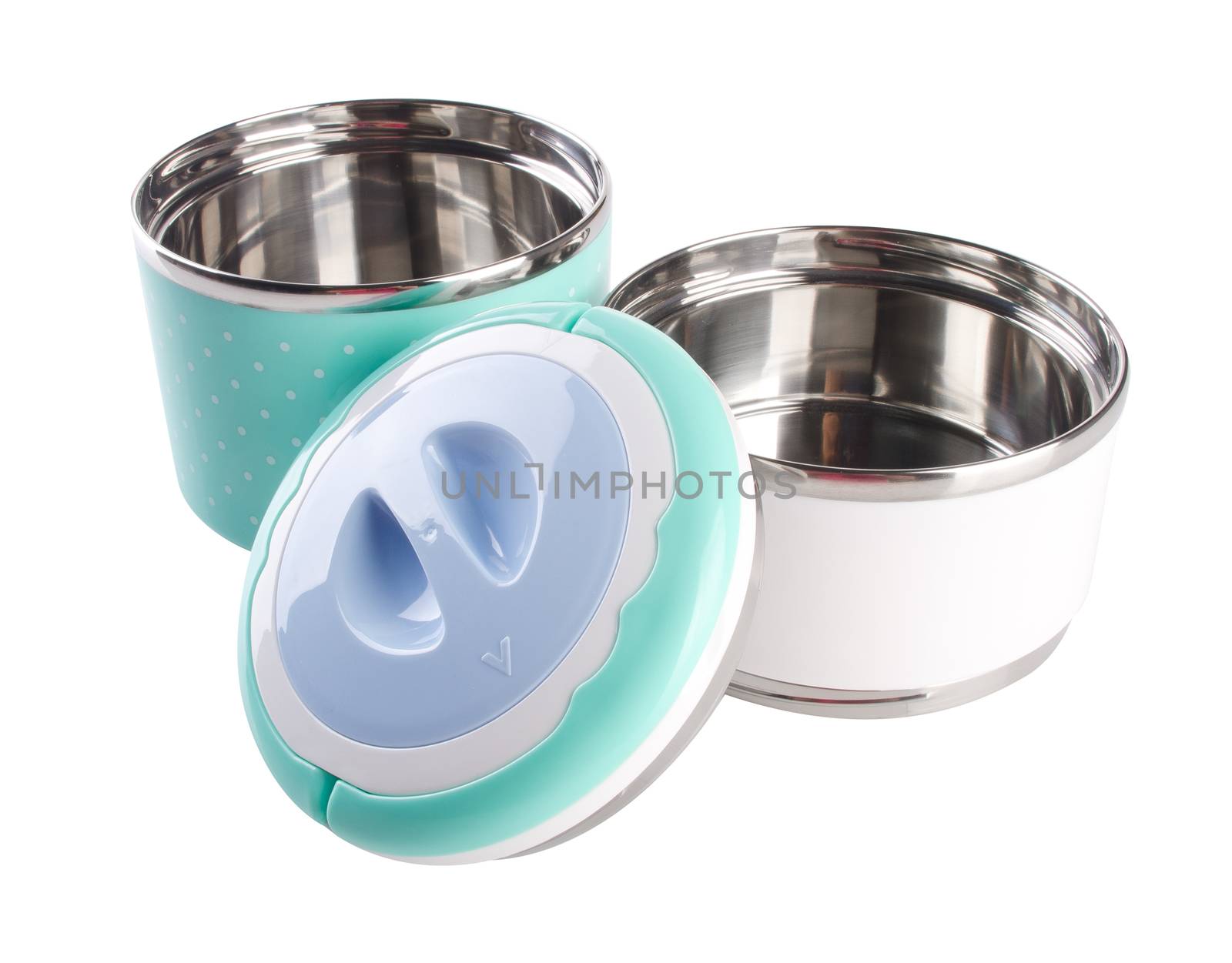 Food Container Tiffin, Food Container on background. by heinteh