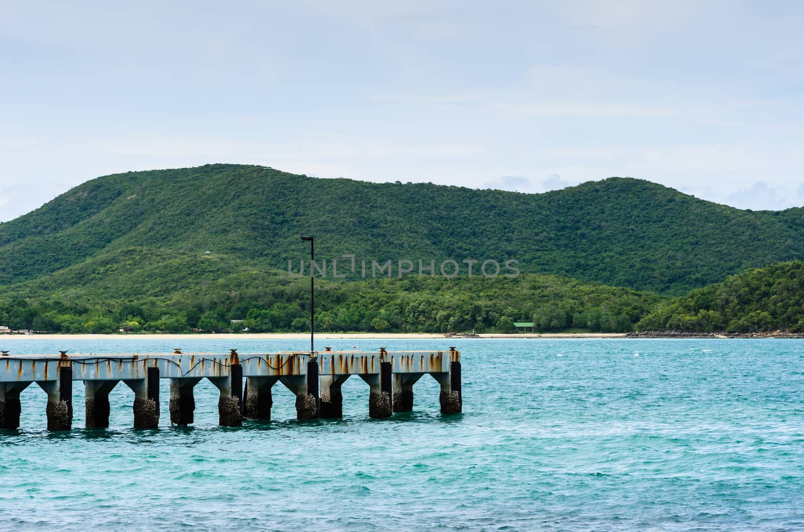 Green island and sea nature landscape by sweetcrisis