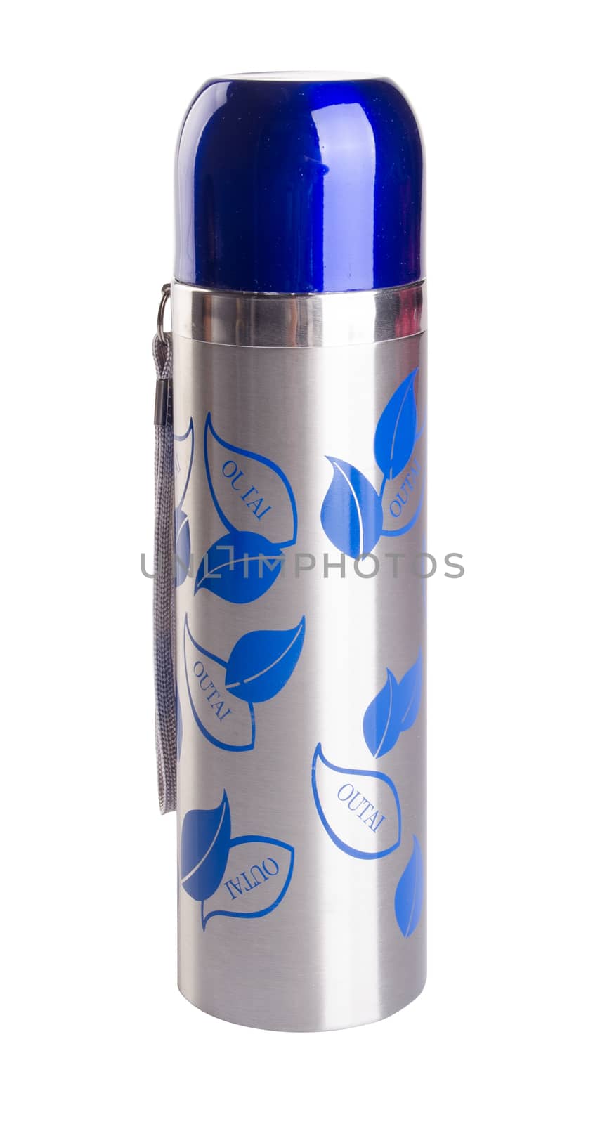 Thermo flask. Thermo flask on the background